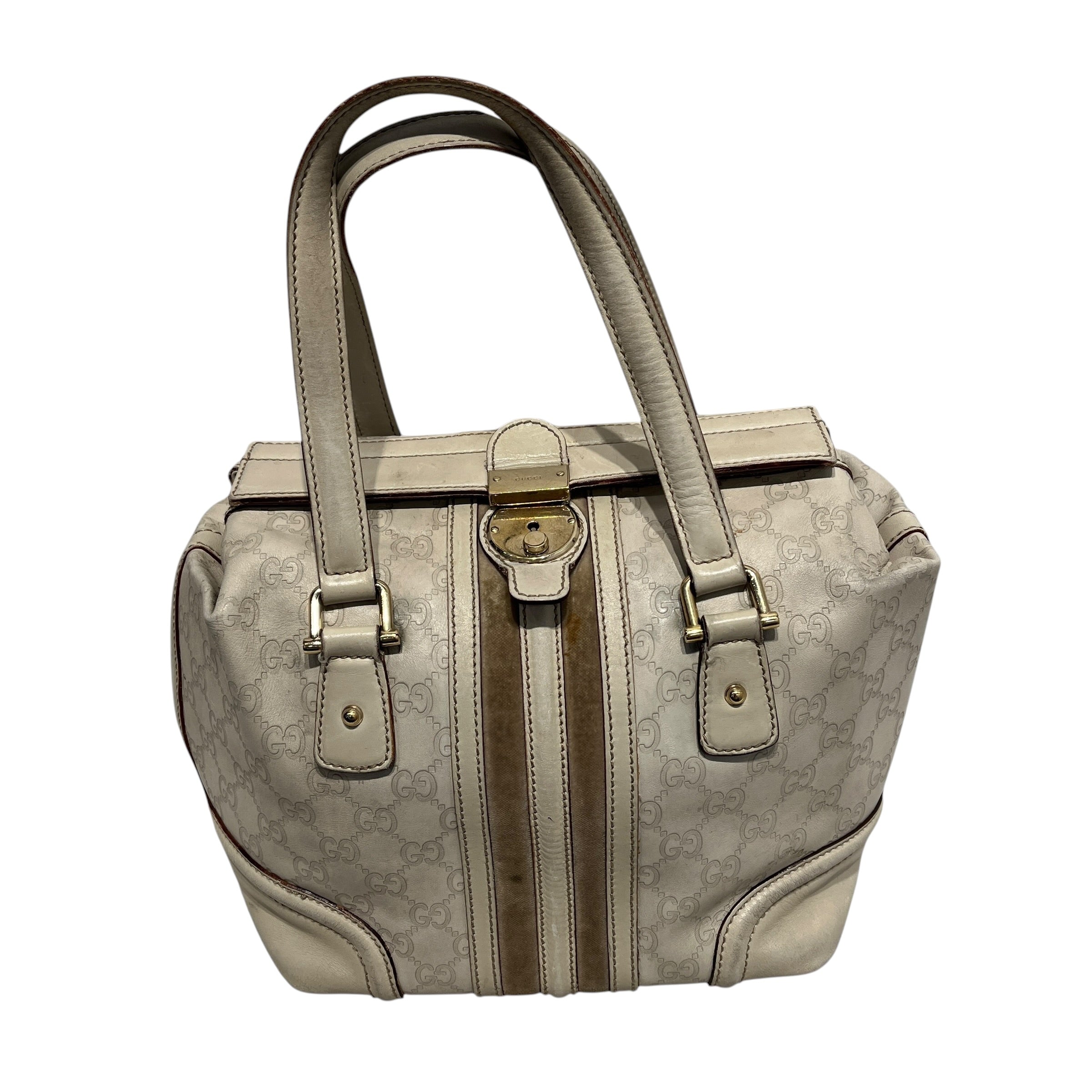 GUCCI/Hand Bag/Leather/CRM/TREASURE BOSTON BAG view 9