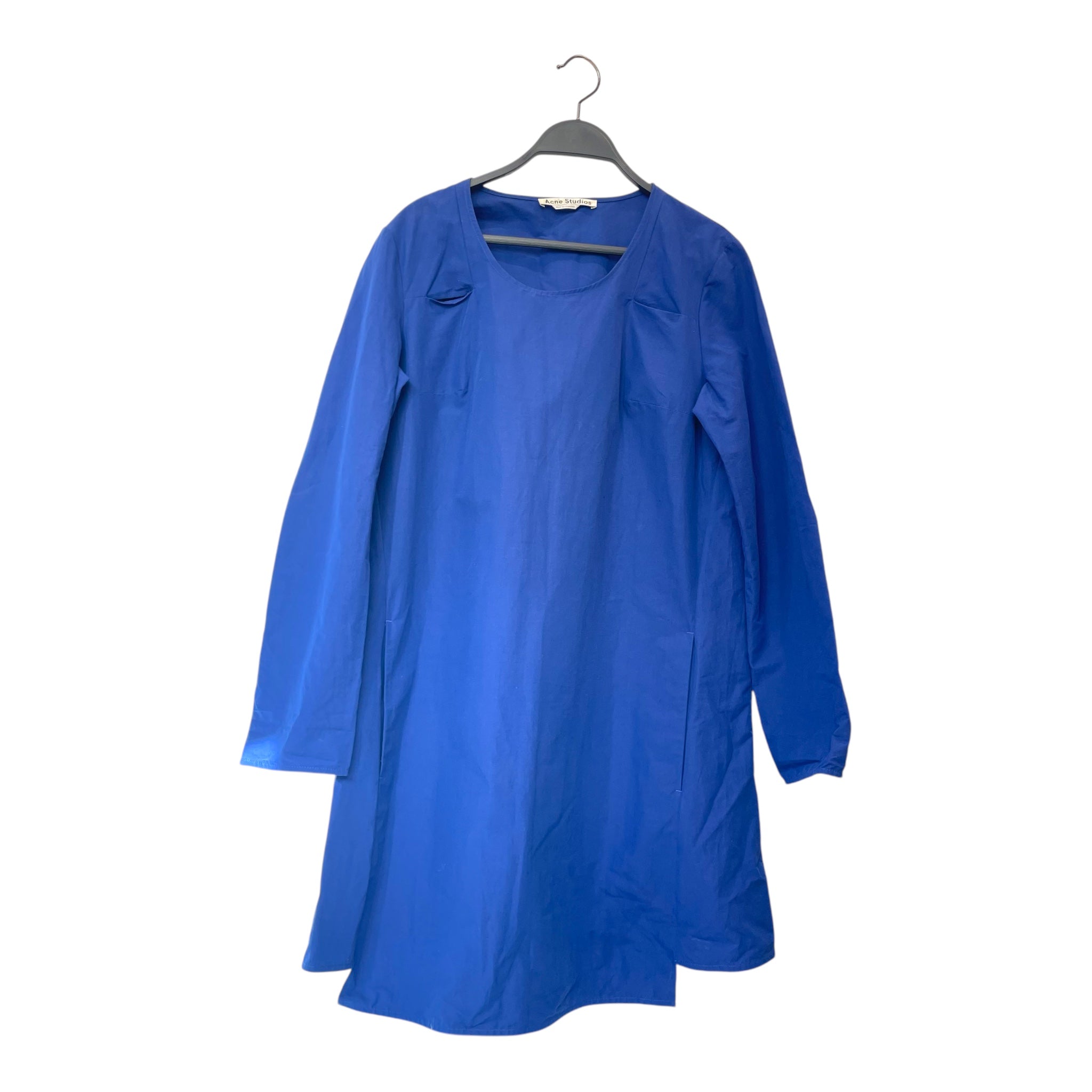 Acne Studios/SS Dress/S/Cotton/BLU/ACNE STUDIOS SS DRESS ROYAL BL view 1