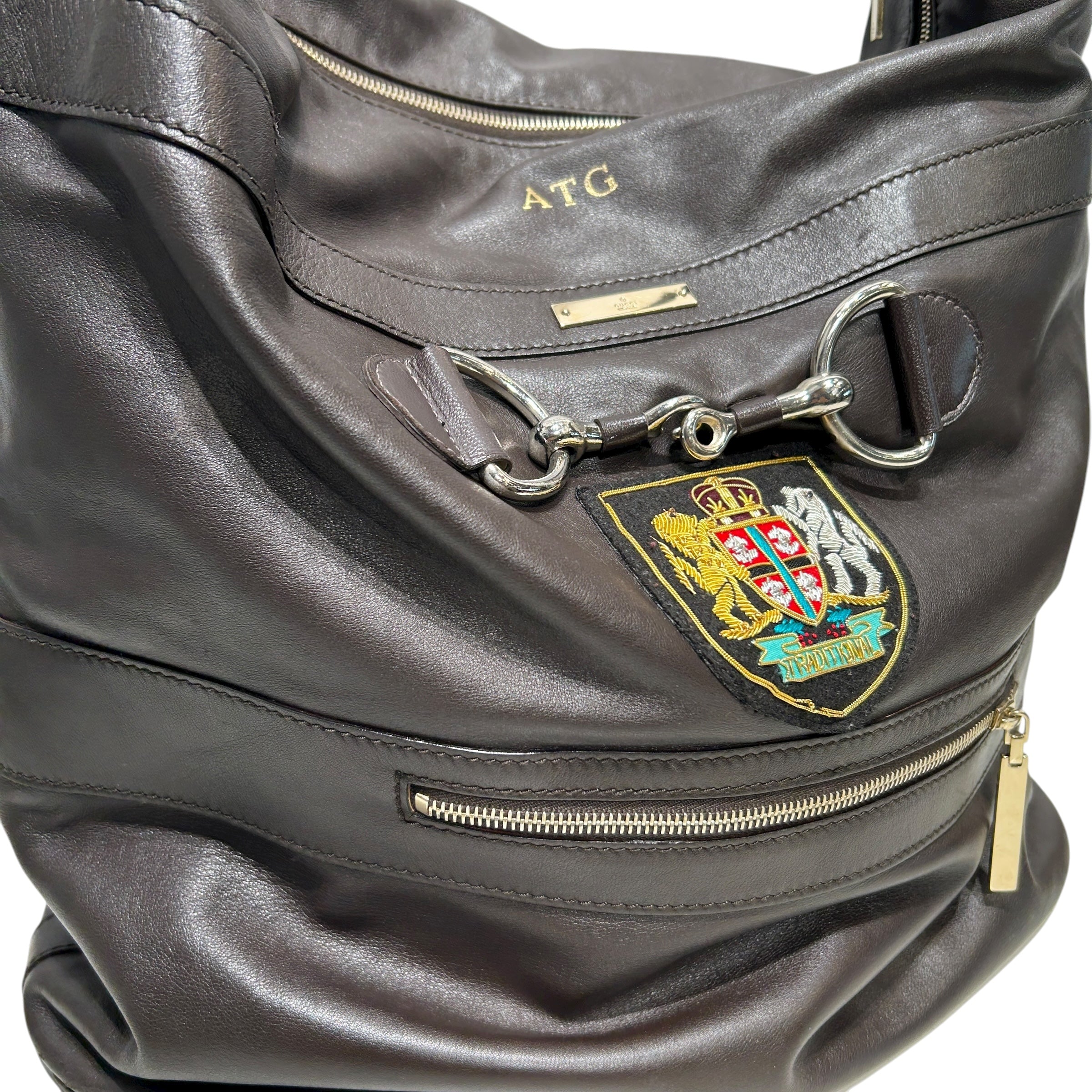 GUCCI/Cross Body Bag/Leather/BRW/Horsebit Cross Body view 6