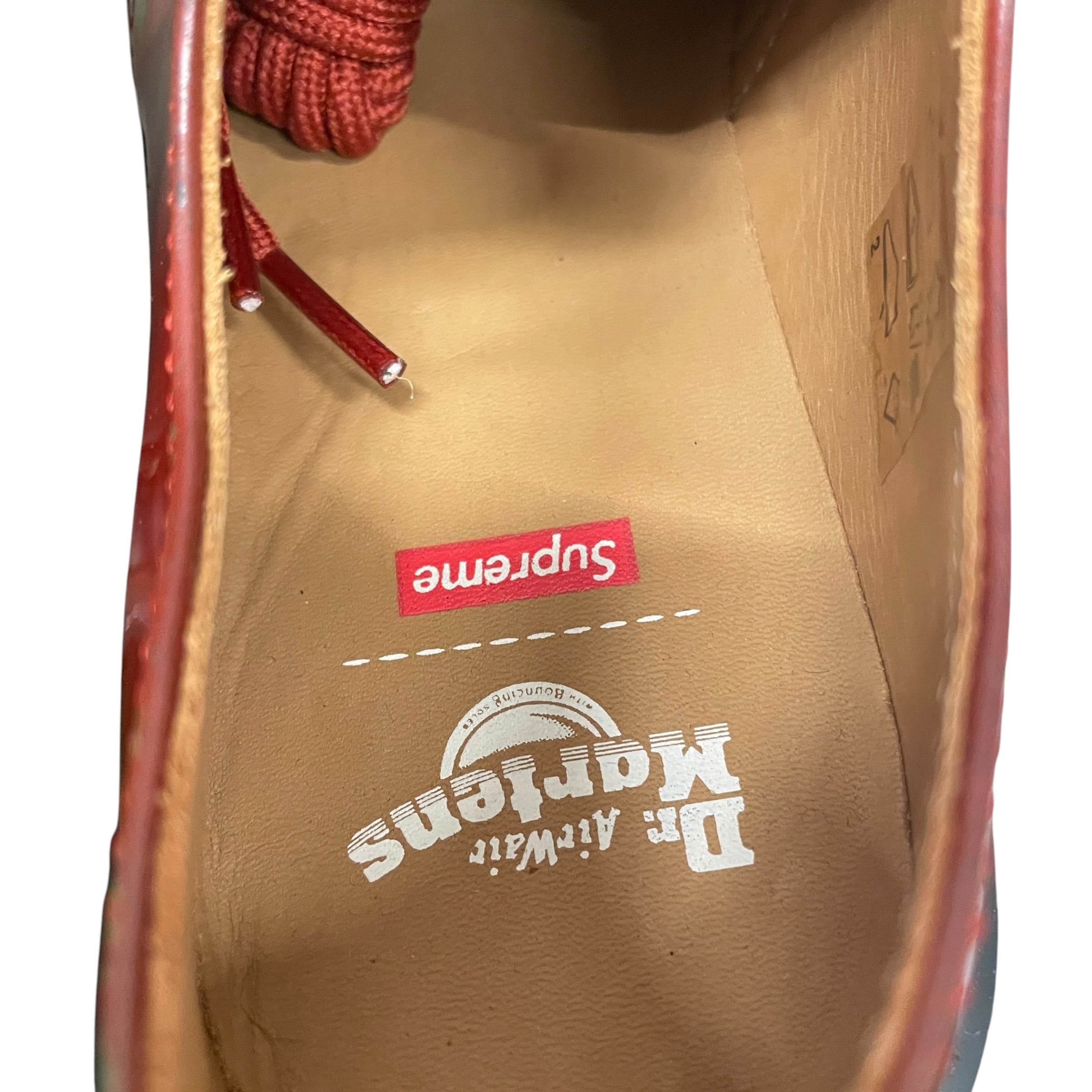 Dr.Martens/Supreme/Shoes/US 7/Leather/RED/GREEN view 3