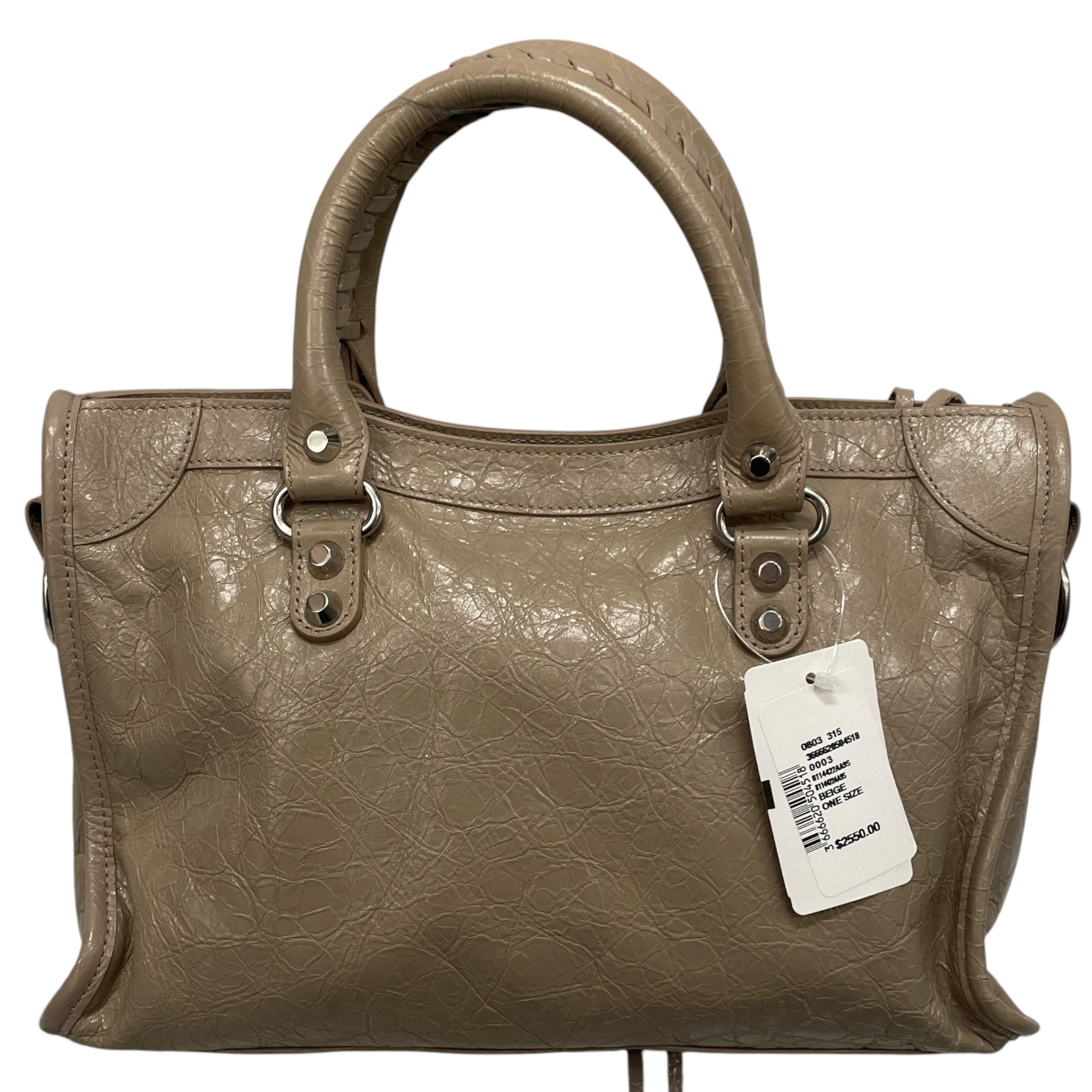 BALENCIAGA/Hand Bag/Leather/BEG/LE CITY SMALL/BRAND NEW view 2
