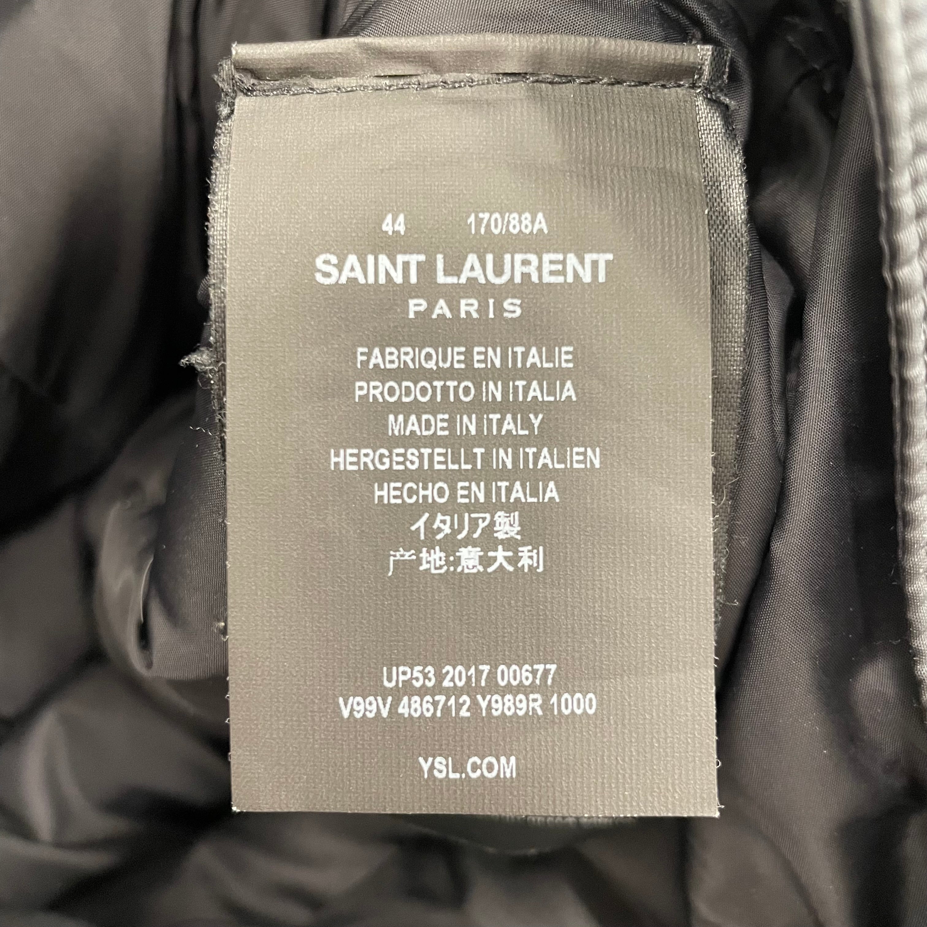 SAINT LAURENT/Puffer Jkt/S/Nylon/BLK/ view 4