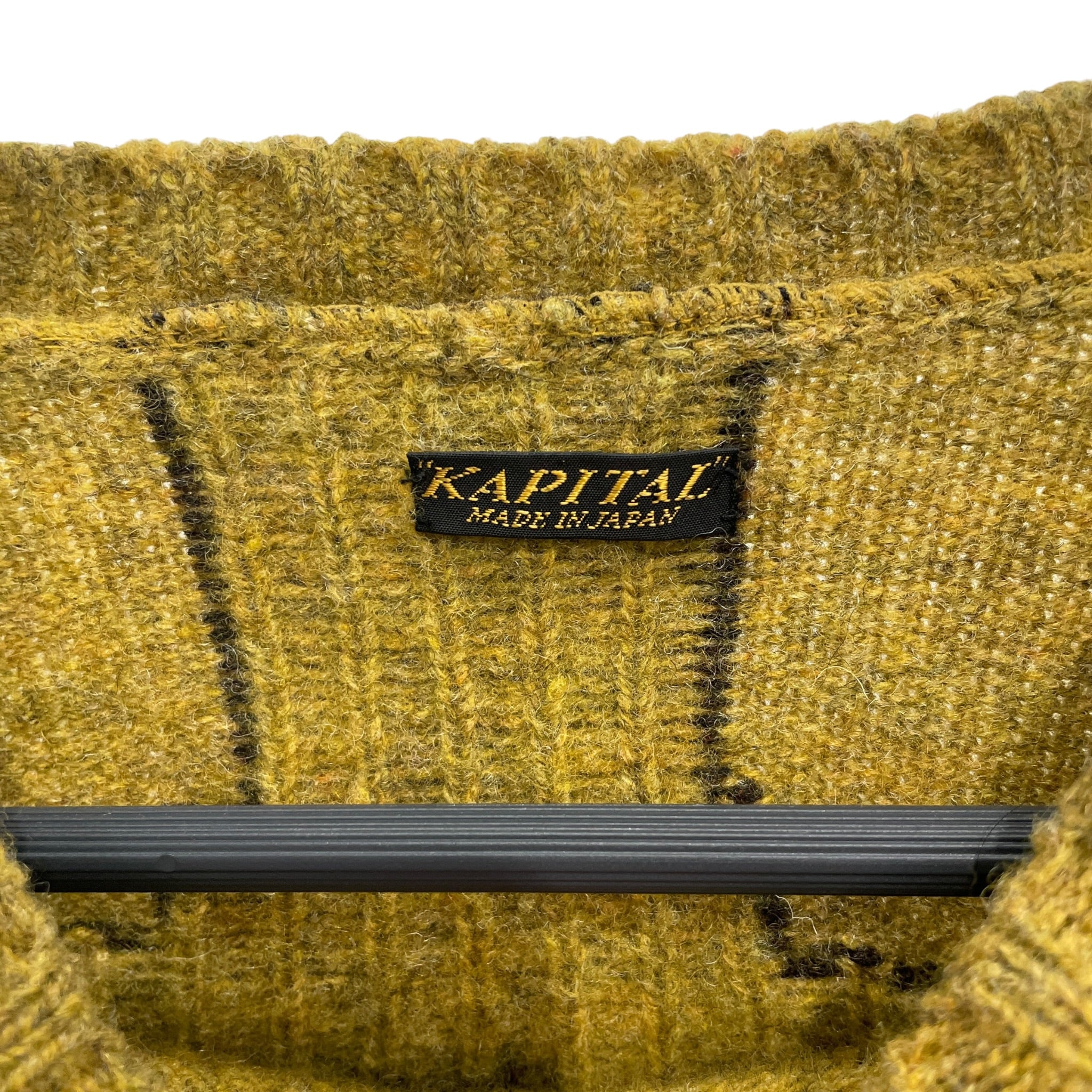 KAPITAL/Heavy Sweater/3/Graphic/Wool/GRN/SKELETON SWEATER view 3