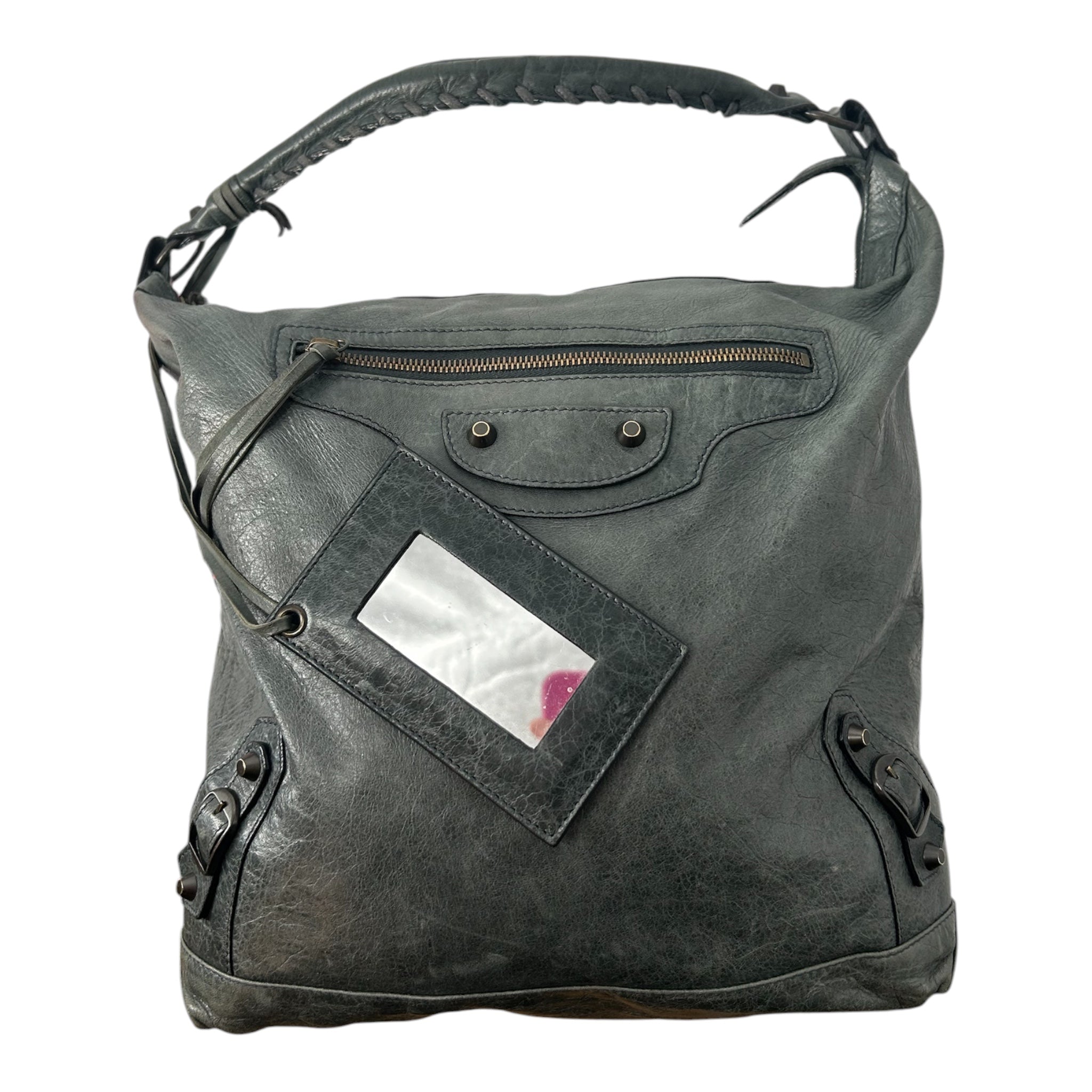 BALENCIAGA/Bag/GRN/GREY/GREEN "DAY" BAG view 6