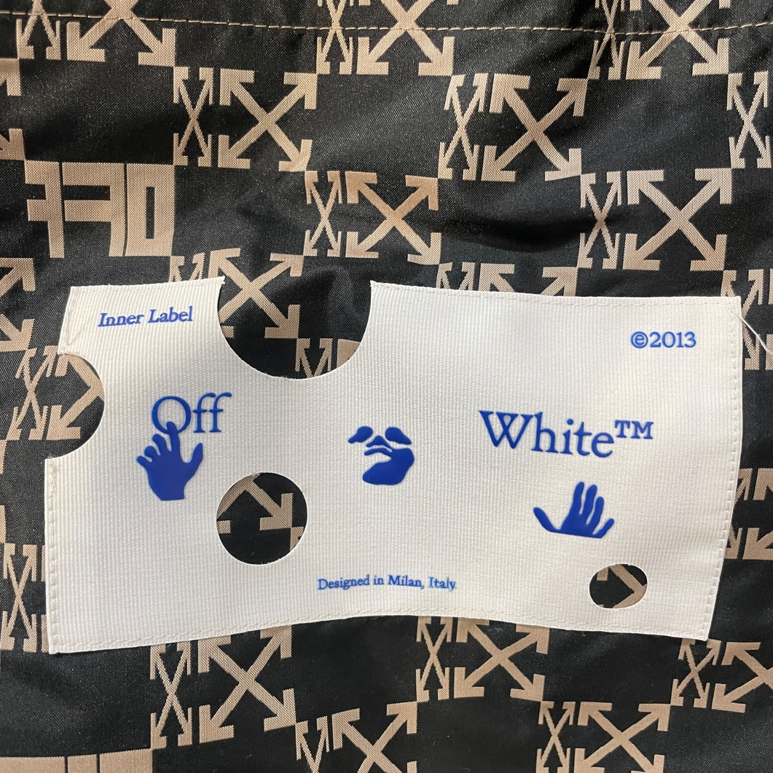 OFF-WHITE/Windbreaker/XS/Nylon/KHK/All Over Print/monogram wndbreaker view 4