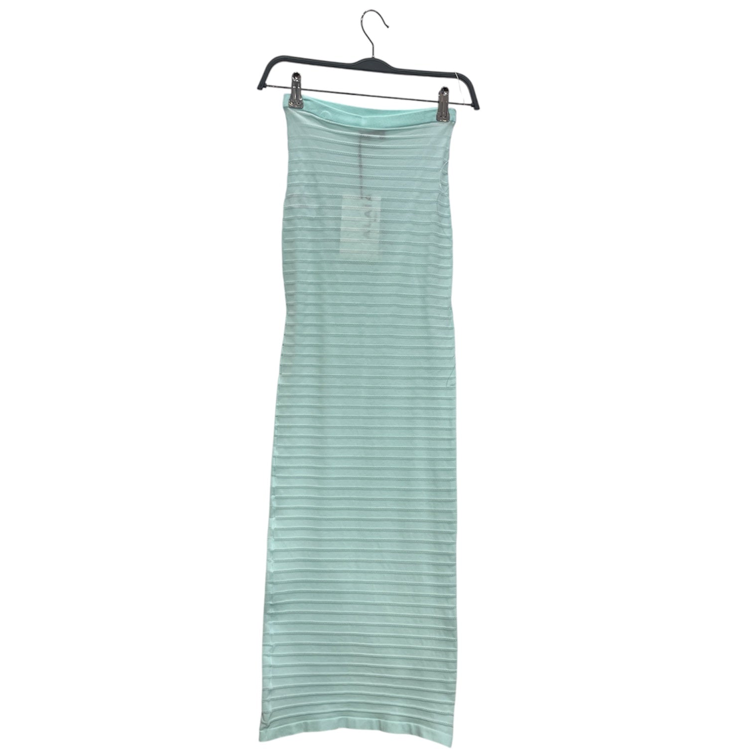 ALAIA/Long Skirt/40/Nylon/BLU/Maxi Length/RIBBED LIGHT BLU view 2