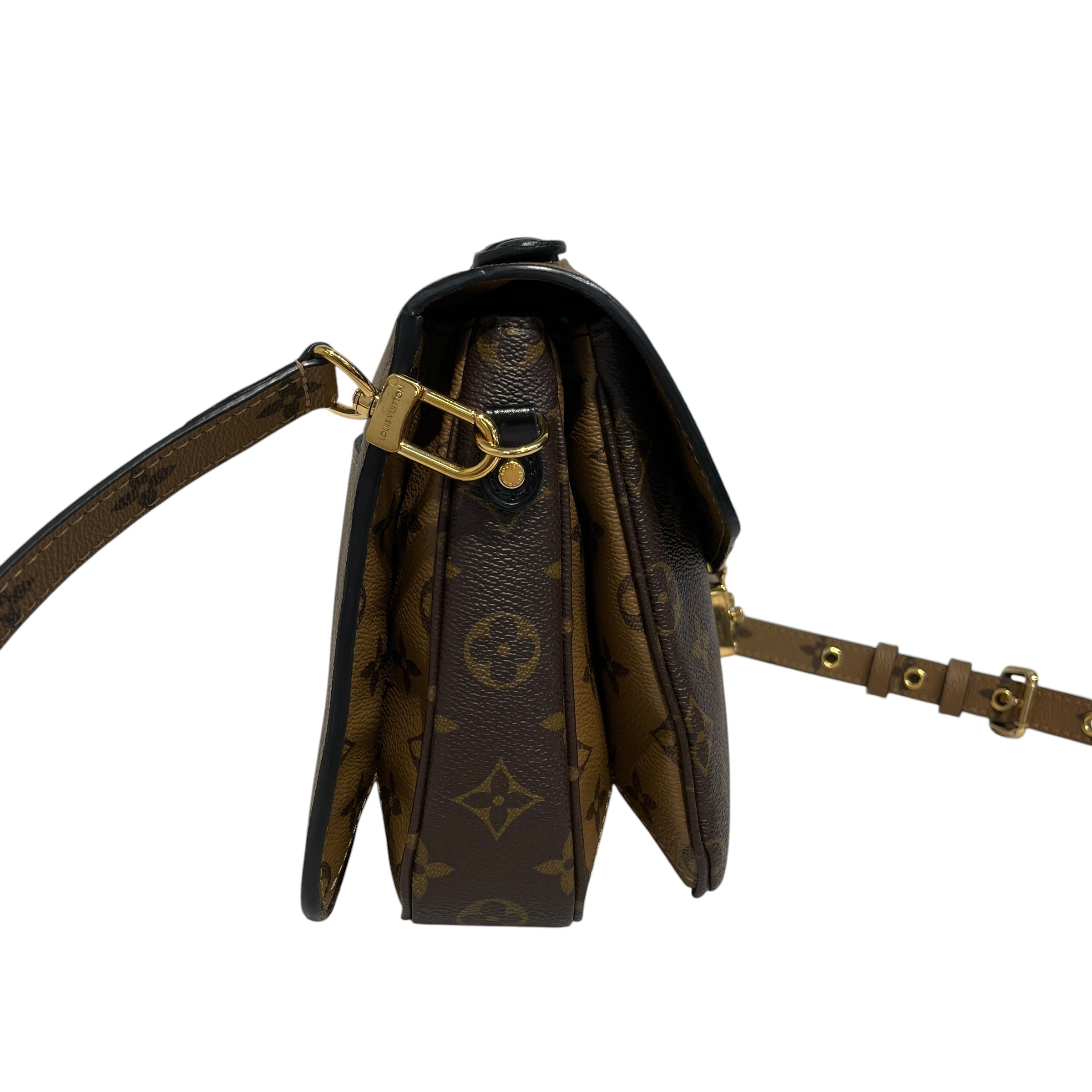 LOUIS VUITTON/Bag/Monogram/Leather/BRW/Pochette Metis view 8