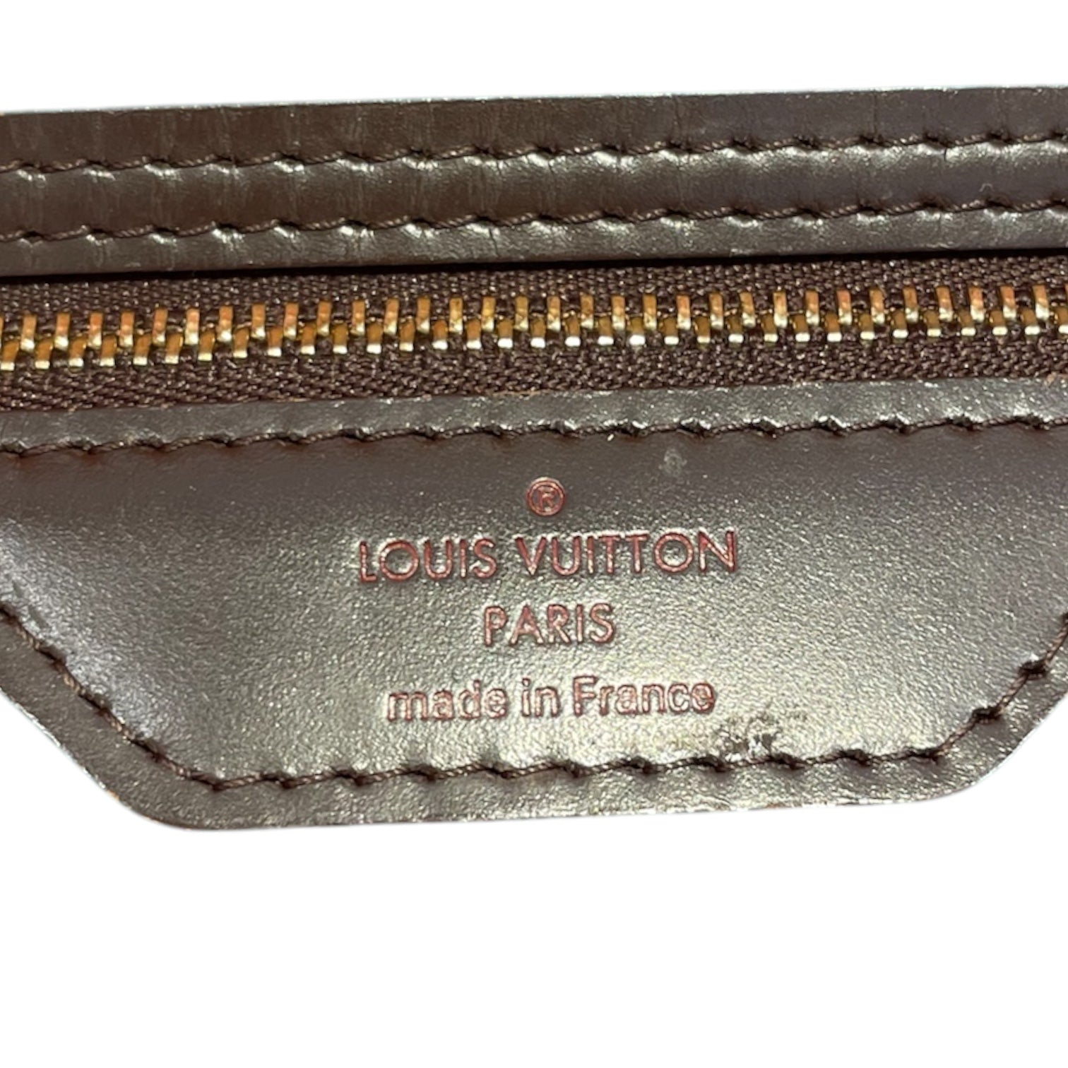 LOUIS VUITTON/Hand Bag/Monogram/Leather/BRW/RED STRIPED INTERIOR view 6