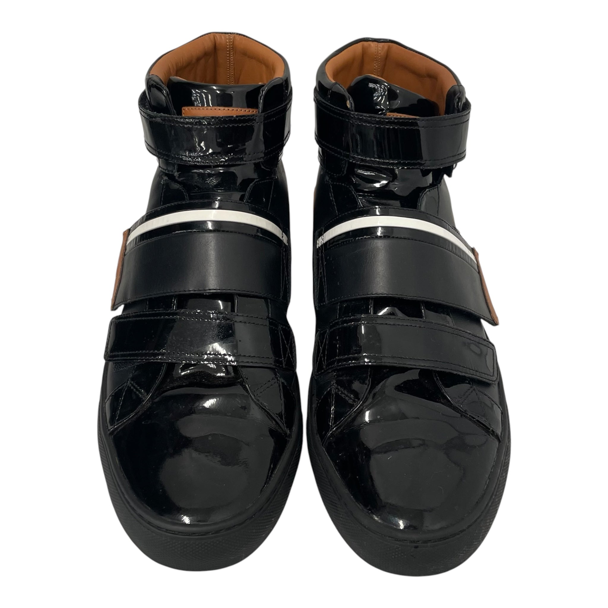 BALLY/Hi-Sneakers/US 12/Leather/BLK/Strap-ons view 4