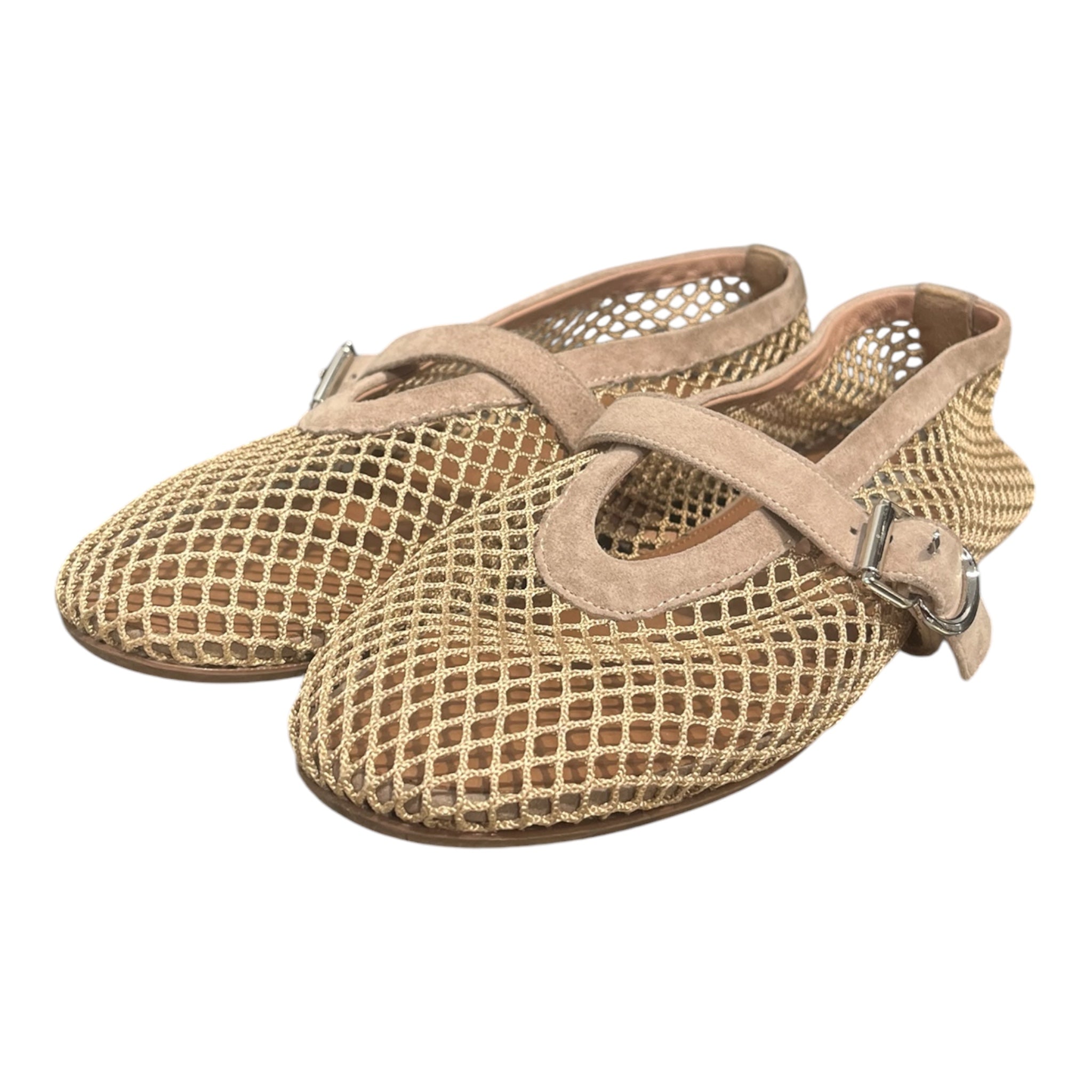 ALAIA/Flat Shoes/EU 37/Cotton/BEG/FISH NETS view 3