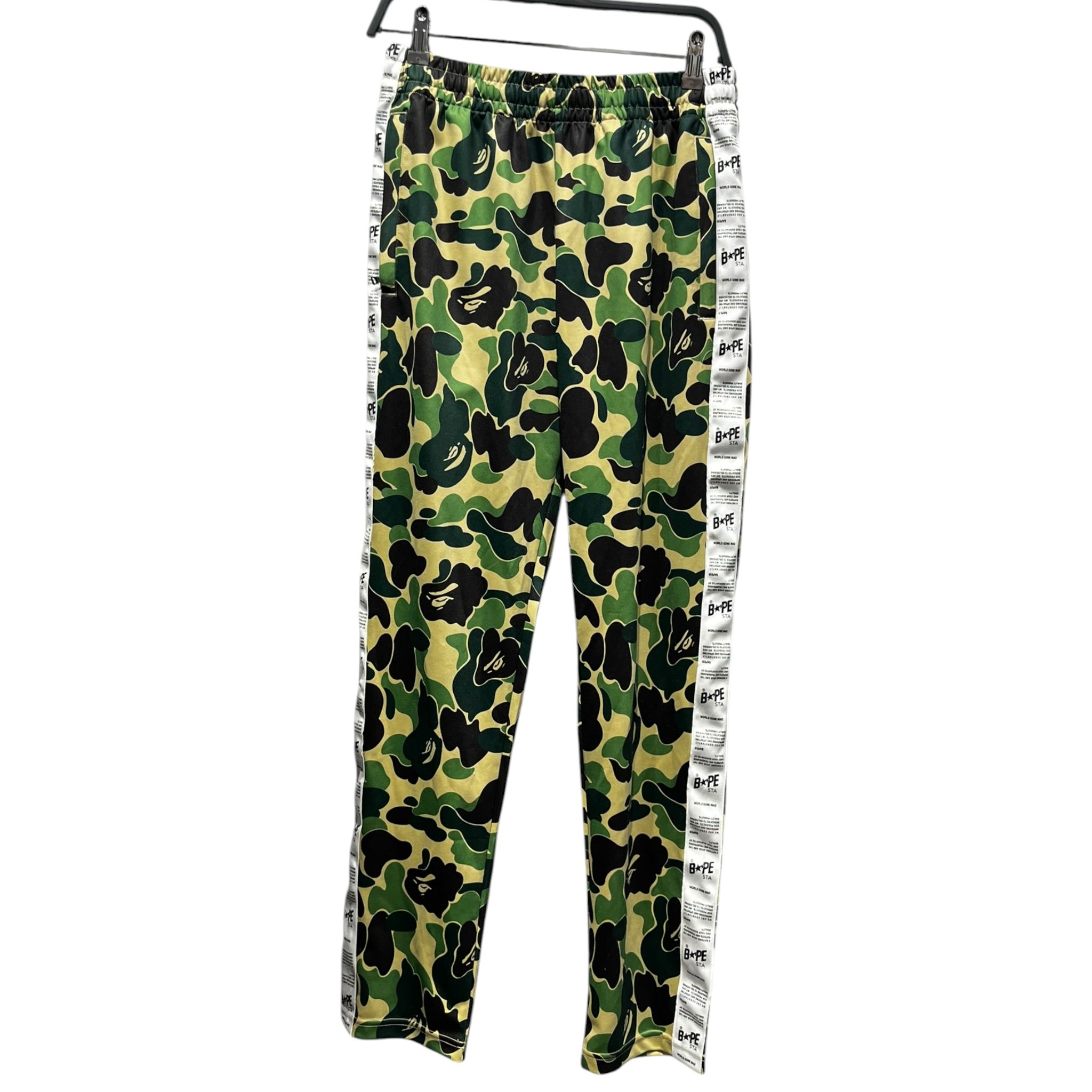 A BATHING APE/Pants/XL/Polyester/GRN/Joggers/Camouflage/World Gone Mad view 1