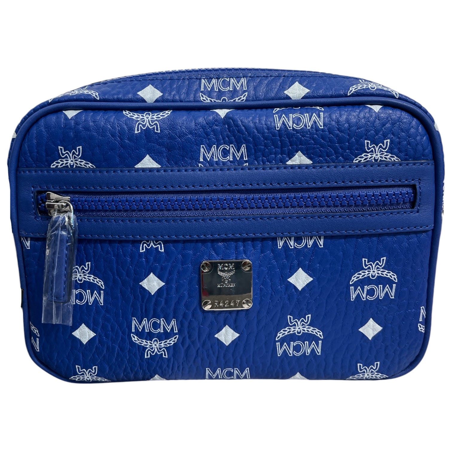 MCM/Cross Body Bag/Monogram/Leather/BLU/visetos view 1