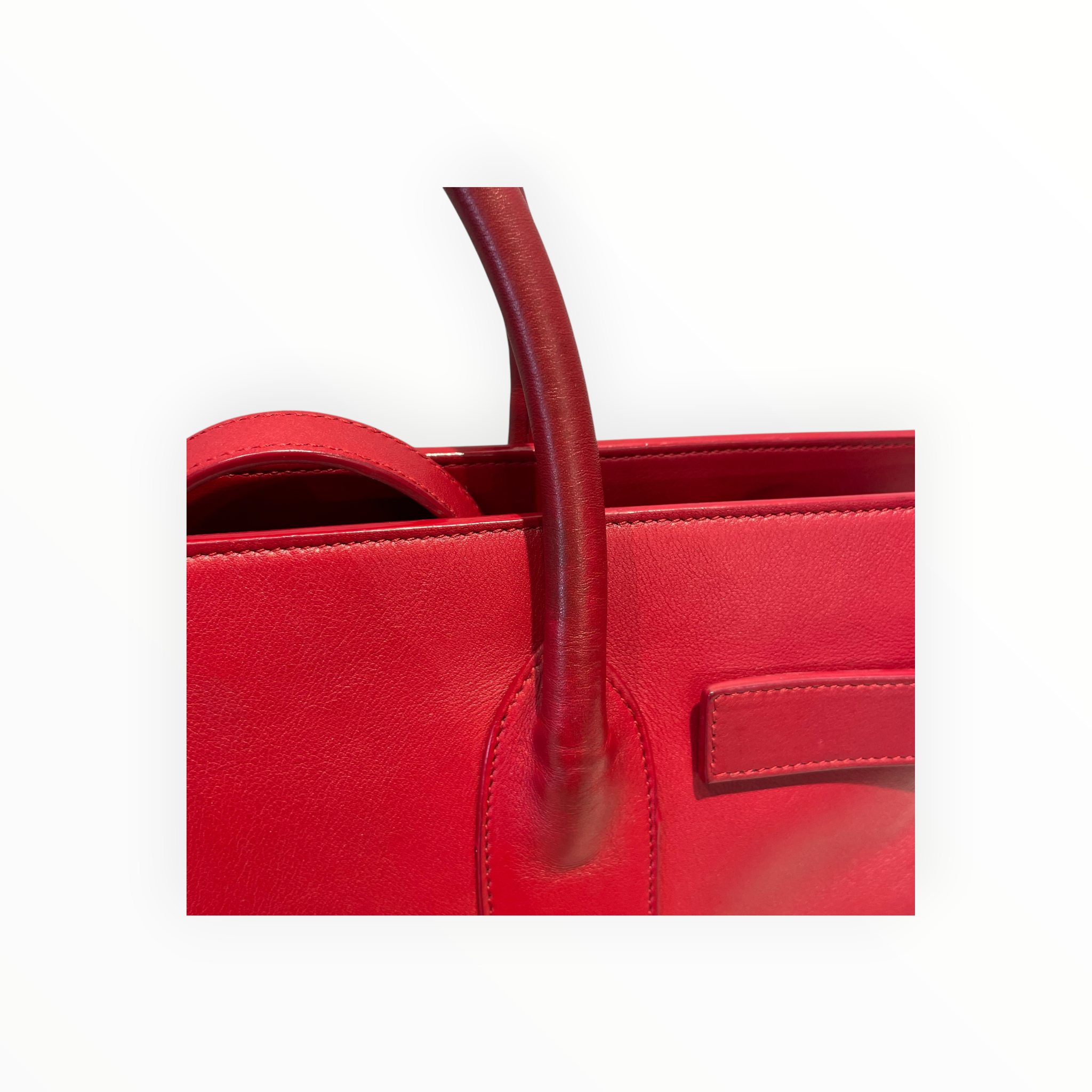 YVES SAINT LAURENT/Hand Bag/Leather/RED/Sac De Jour view 12