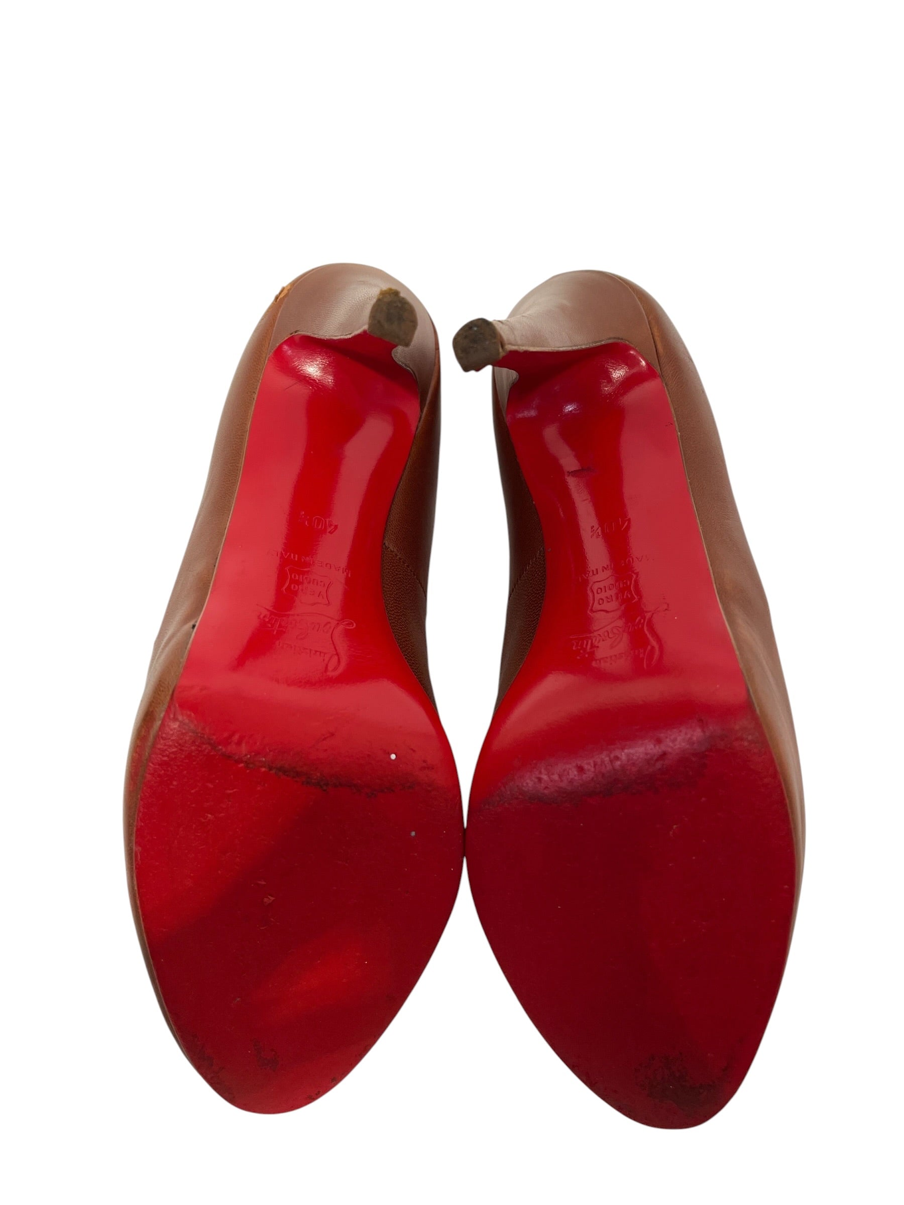 Christian Louboutin/Heels/EU 40.5/Leather/BRW/ view 4