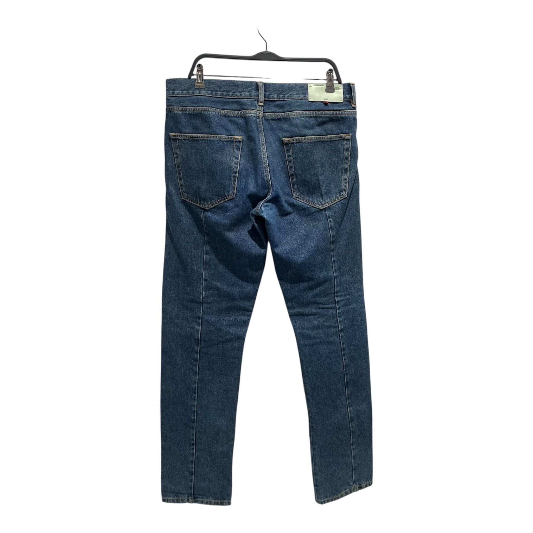 OFF-WHITE/Pants/34/Denim/BLU/embroidered logo view 2