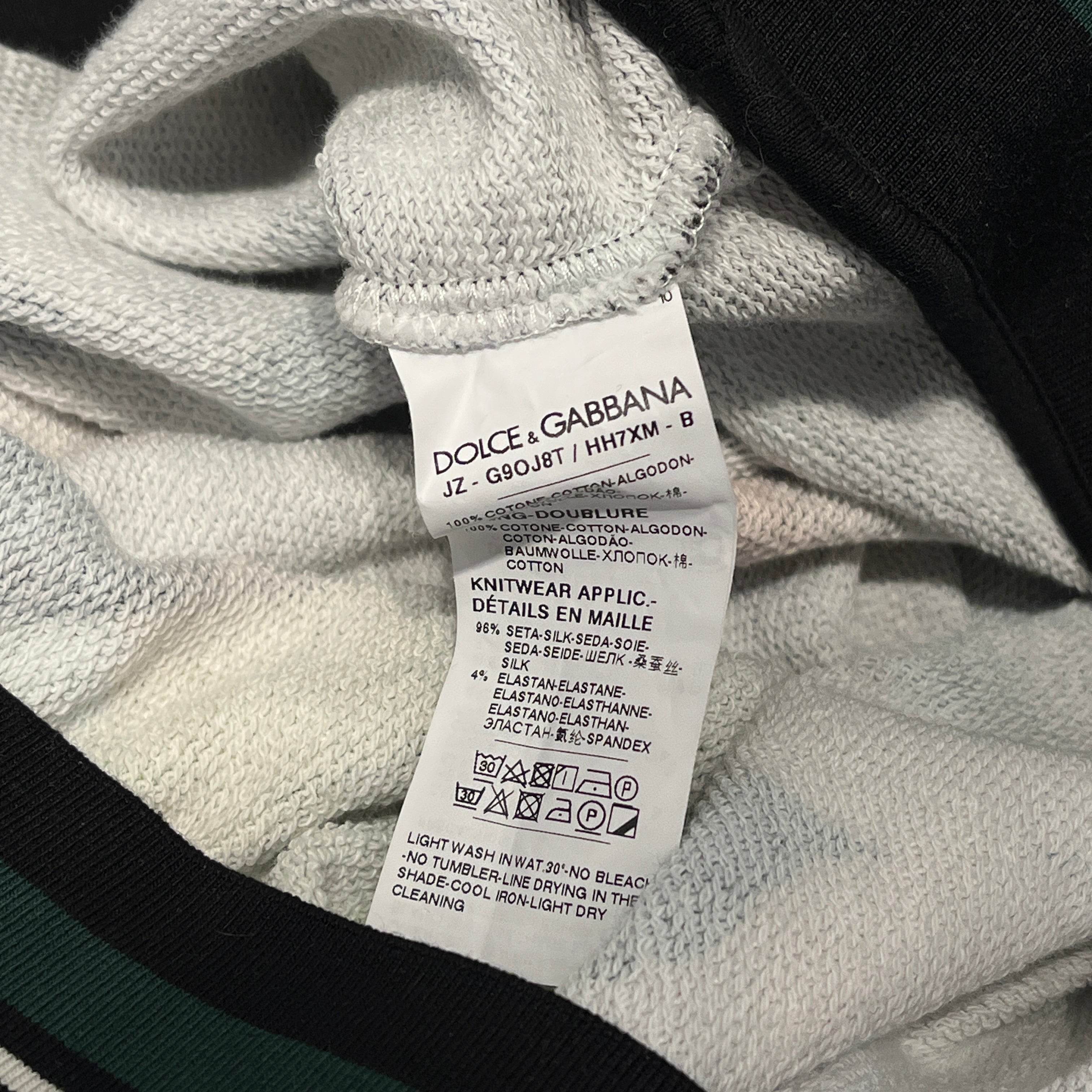 DOLCE&GABBANA/Hoodie/54/Floral Pattern/Cotton/BLK/ELEGANT ORCHID FLORAL HOODIE view 6