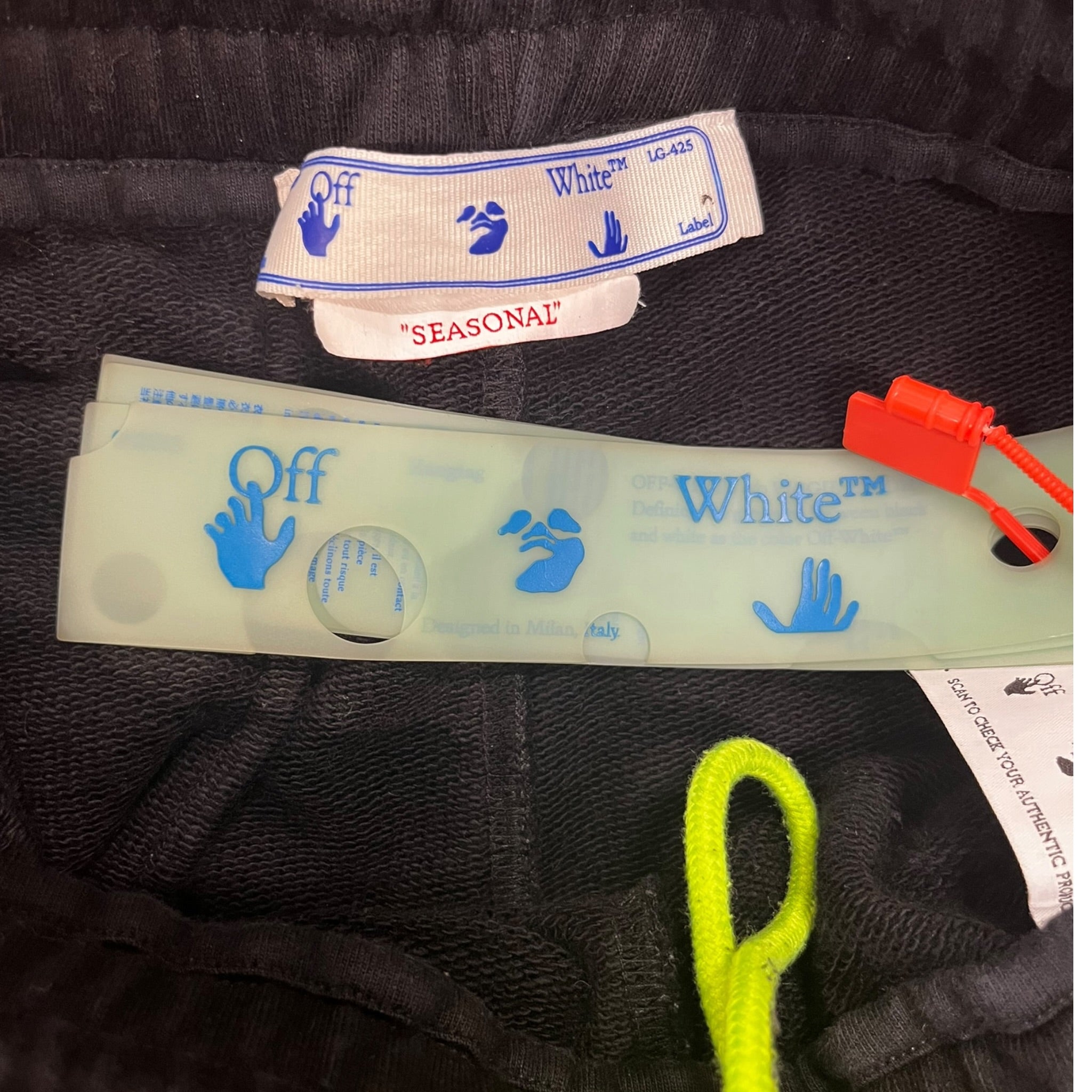 OFF-WHITE/Pants/M/Cotton/BLK/Embroidered VARS Joggers view 3