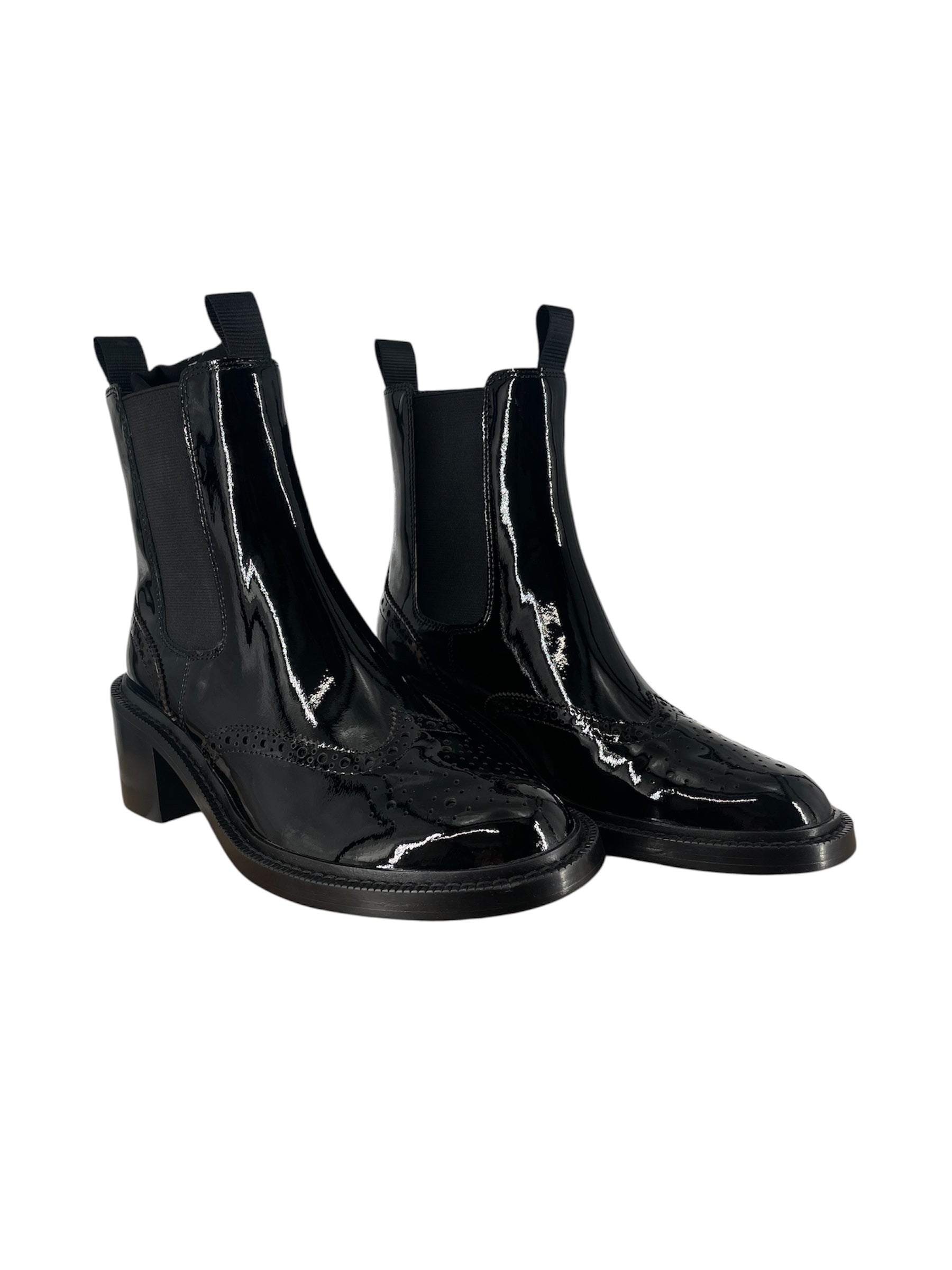 SAINT LAURENT/Boots/EU 39/Leather/BLK/Patent/ view 1