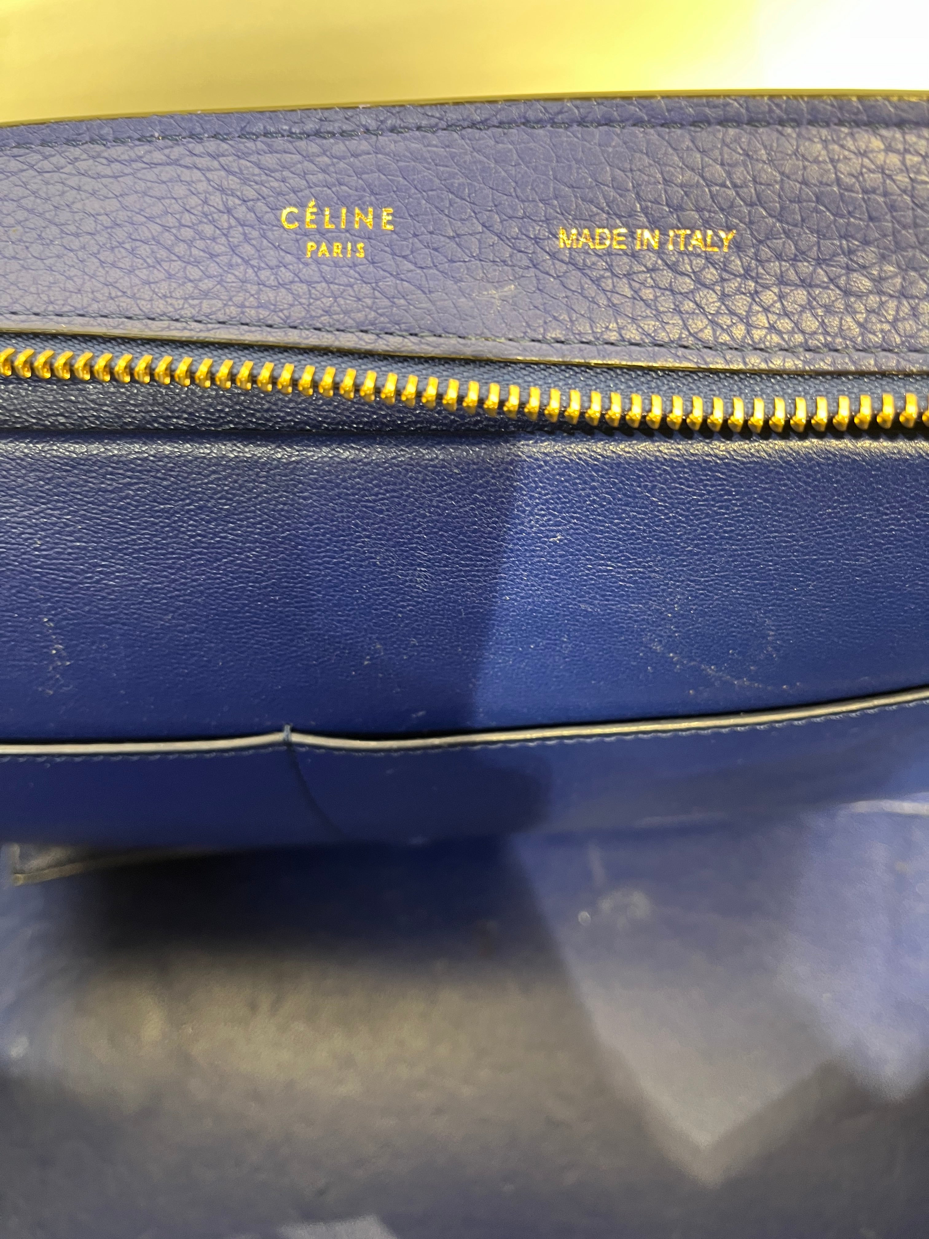 CELINE/Hand Bag/Leather/BLU/ view 7