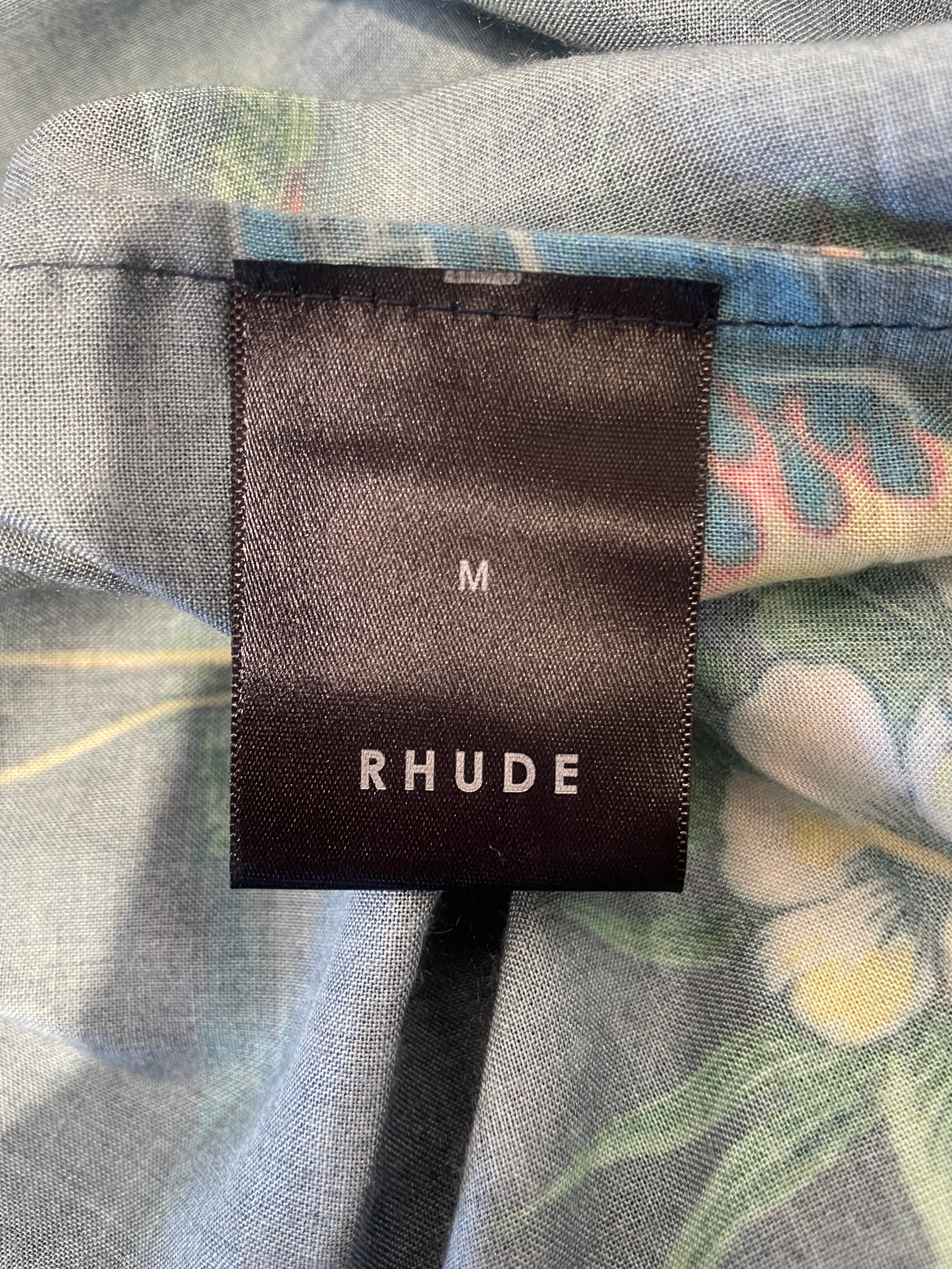 RHUDE/Hawaiian Shirt/M/Rayon/IDG/All Over Print/ view 4