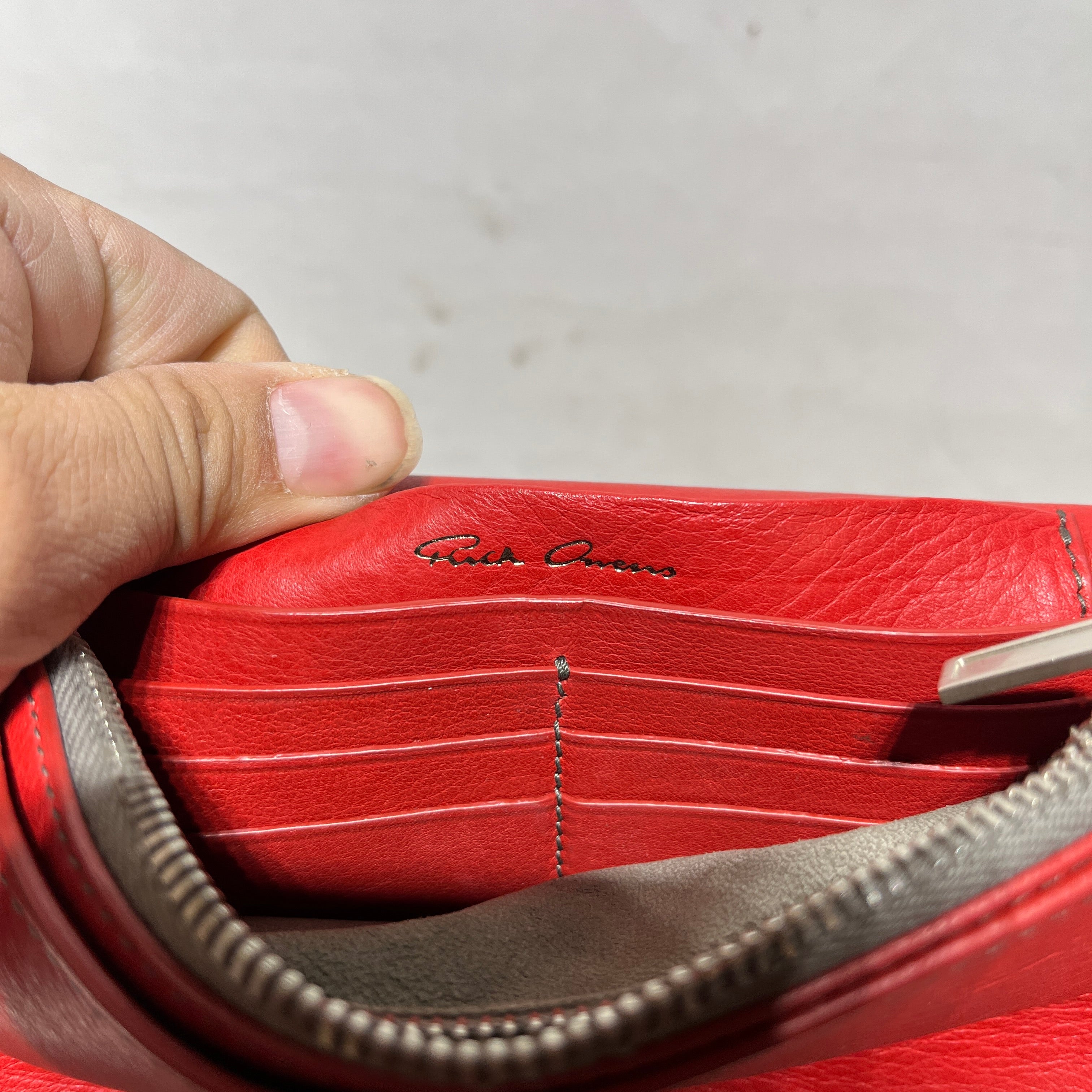 Rick Owens/Cross Body Bag/Leather/RED/ view 8