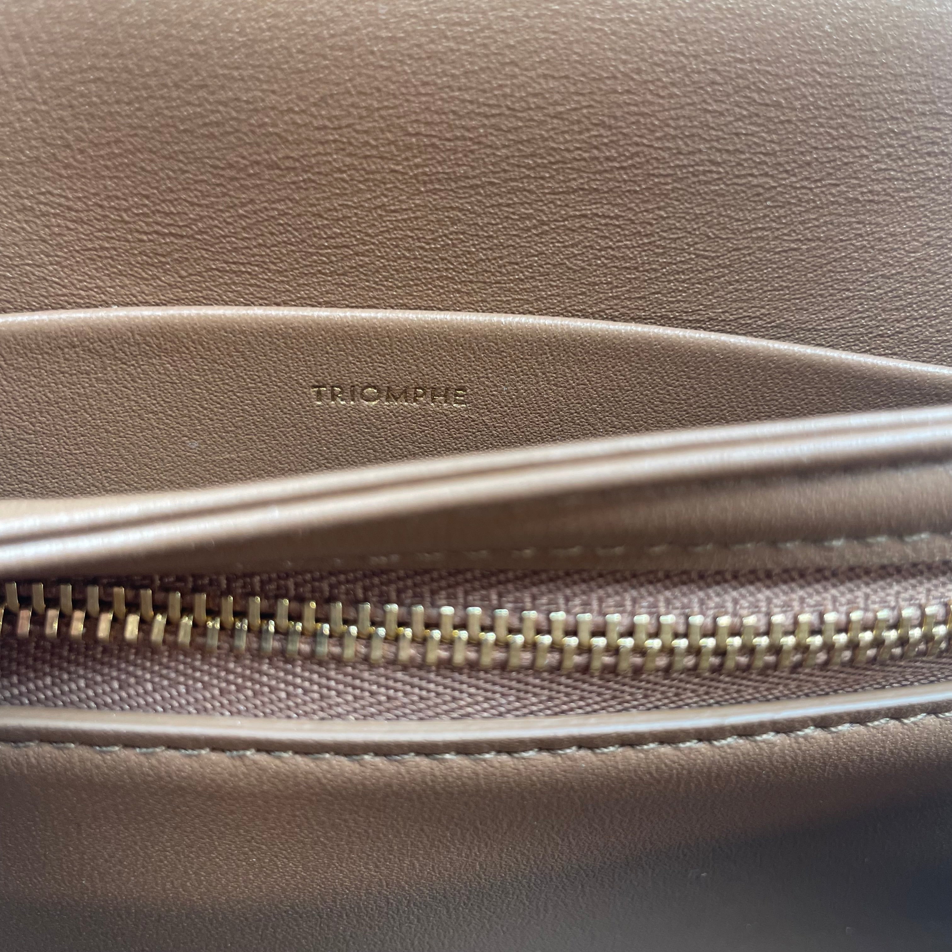CELINE/Bag/Leather/BEG/TRIOMPHE HANDBAG view 4