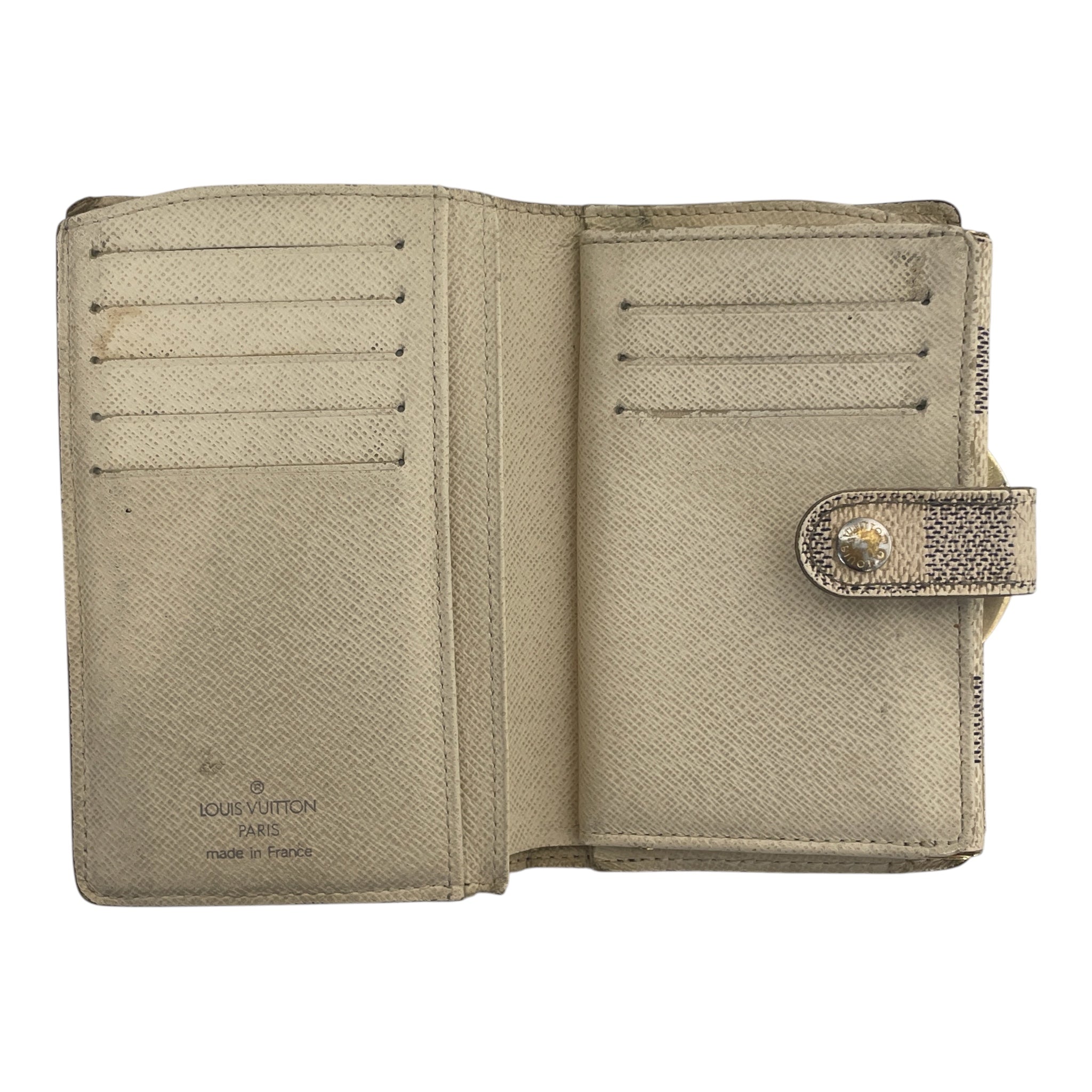 LOUIS VUITTON/Bifold Wallet/All Over Print/Leather/CRM/M's/DAMIER AZUR PORTEFEUILLE view 2