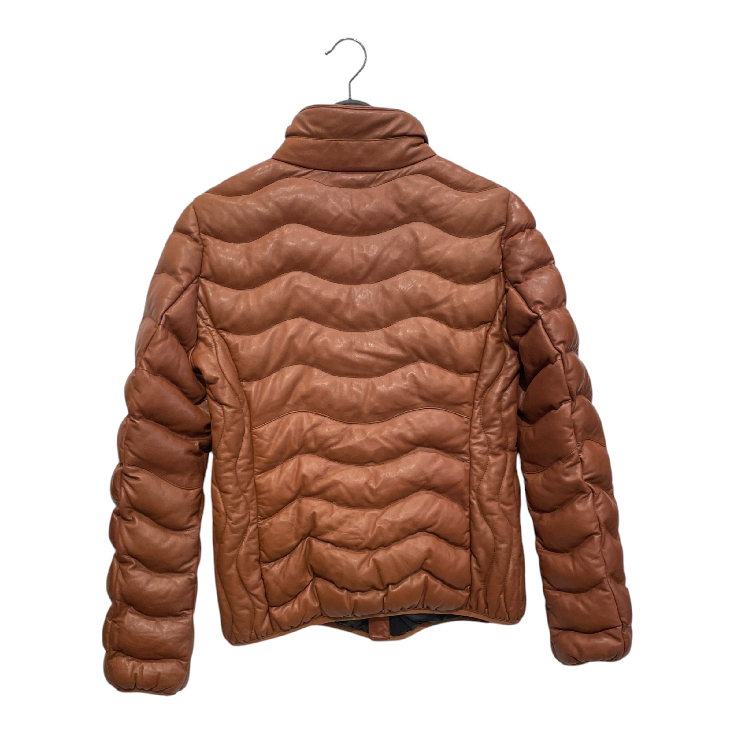 Scully/Puffer Jkt/L/Leather/CML/LEATHER PUFFER view 2