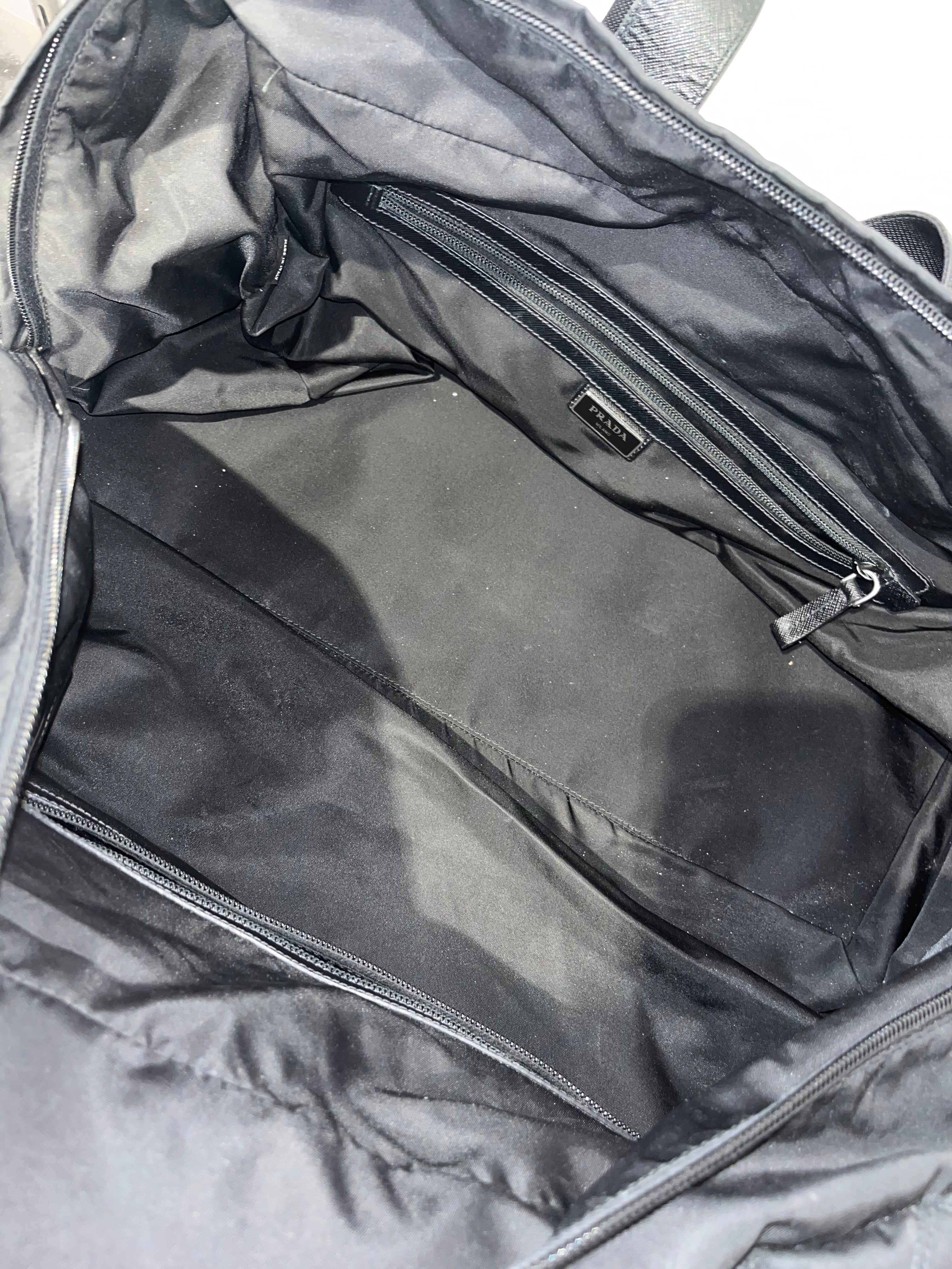 PRADA/Luggage/Nylon/BLK/QUILTED FRONT POCKETS view 4