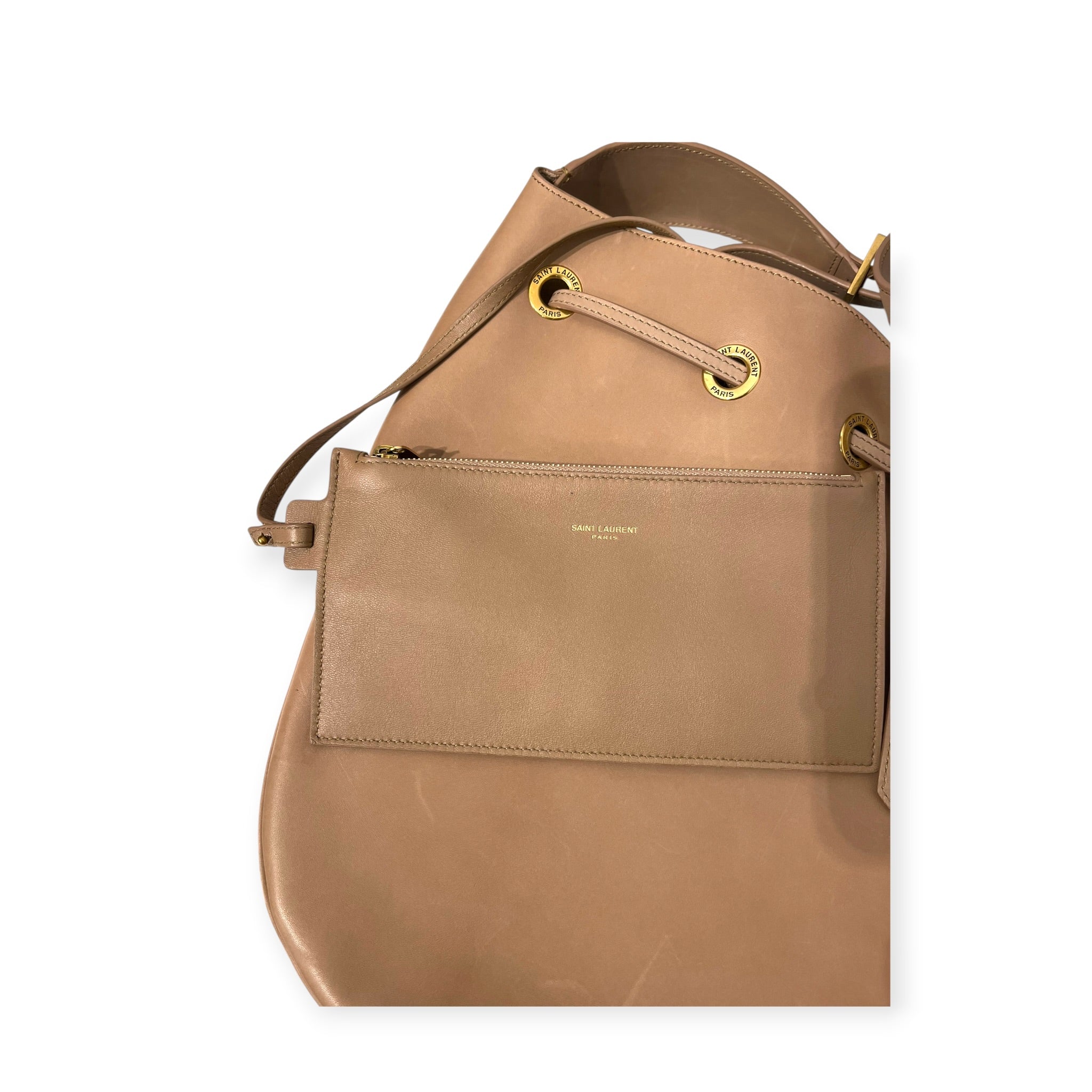 SAINT LAURENT/Bag/Leather/BEG/PARIS VII NWT CALF view 8