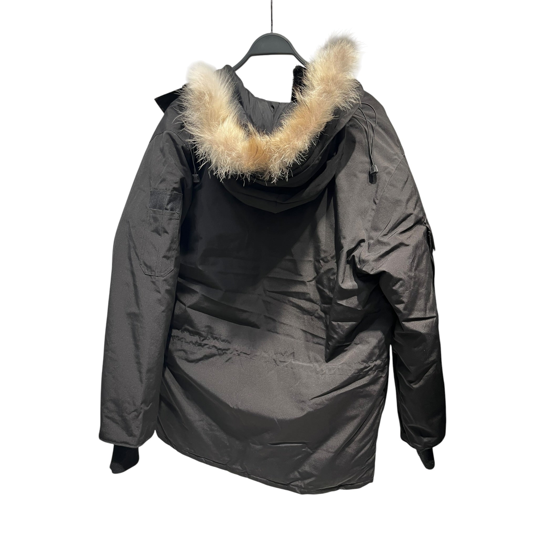 CANADA GOOSE/Coat/M/Nylon/BLK/logo on fornt view 3
