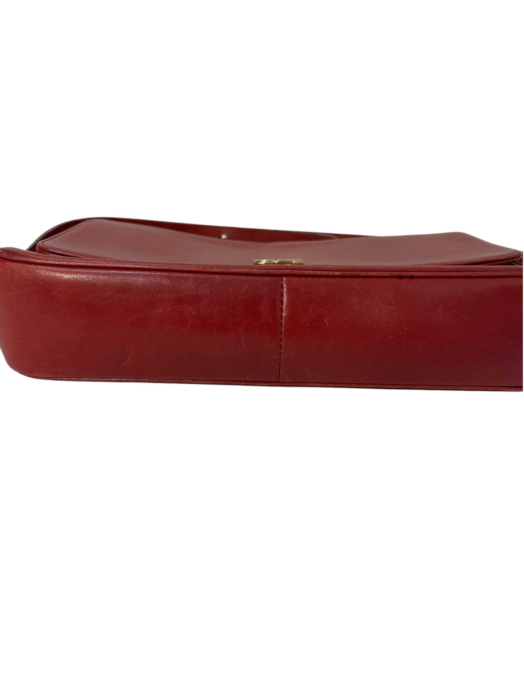 Christian Dior/Cross Body Bag/Leather/Red/cd messenger vintage view 4