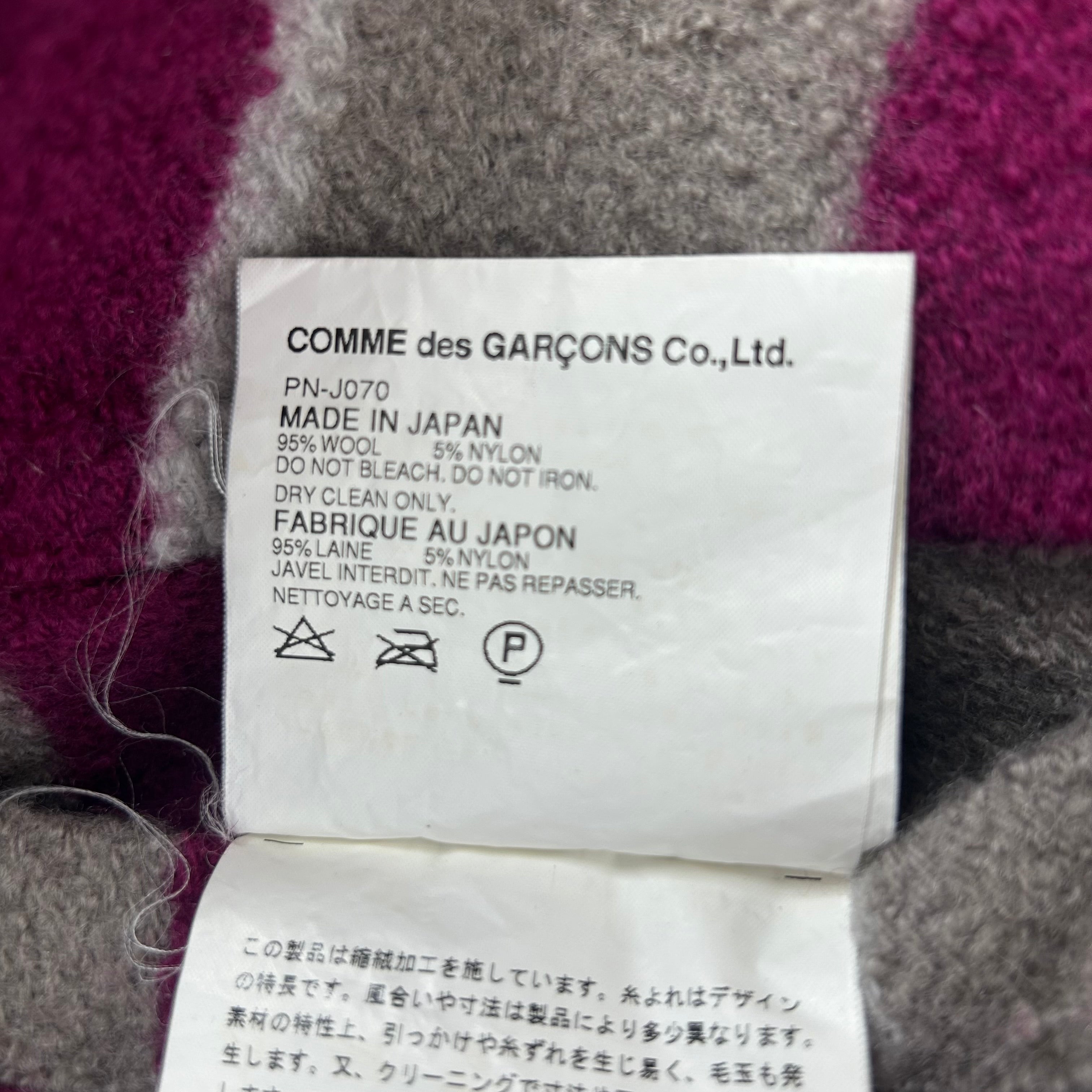 COMME des GARCONS HOMME PLUS/Jacket/L/Wool/GRY/Stripe/AW2004 STRIPED JACKET view 4