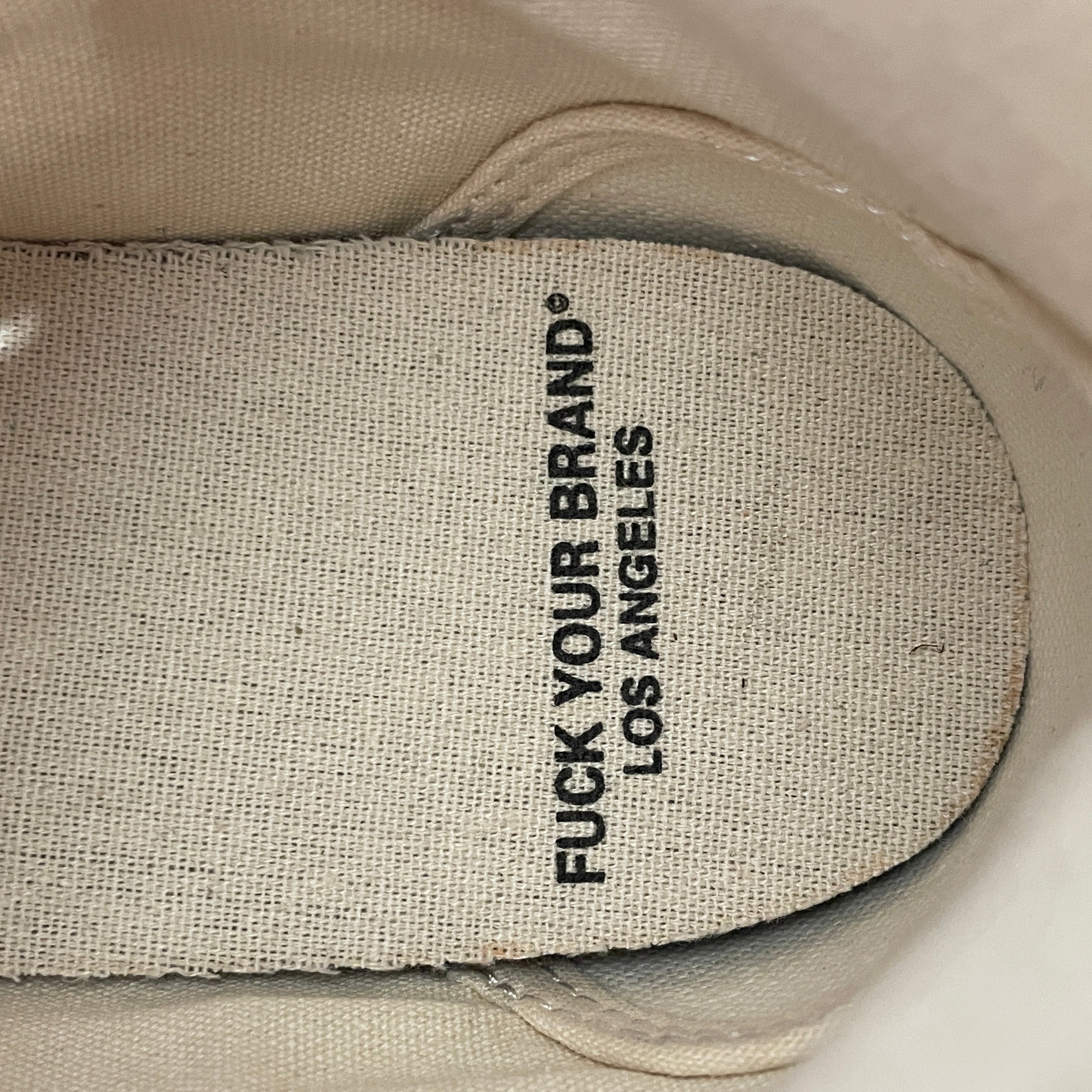 FUCKYOURBRAND/Low-Sneakers/US 5/Cotton/BLK/FUCK YOU FLAME view 3