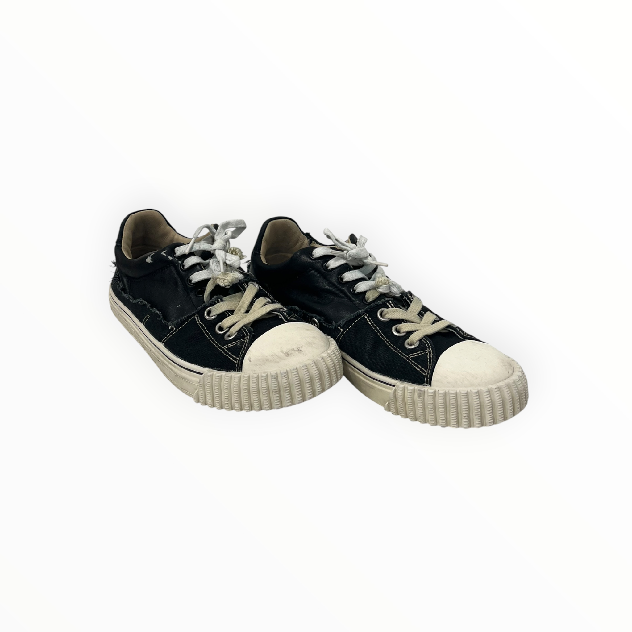 Maison Margiela/Low-Sneakers/US 12/BLK/MARGIELA EVOLUTIONS BLK WHT view 1