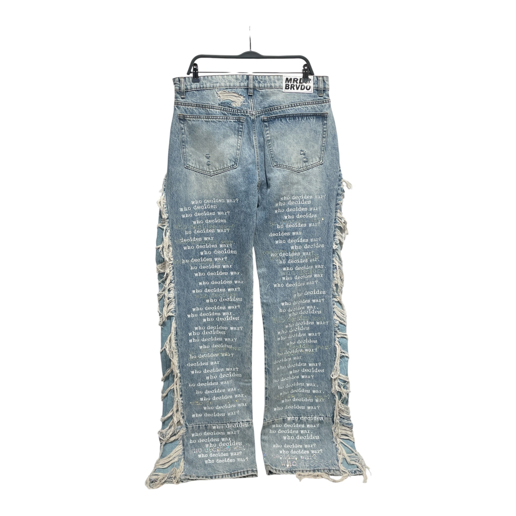WHO DECIDES WAR/Bootcut Pants/36/Denim/IDG/All Over Print/sparkle view 2