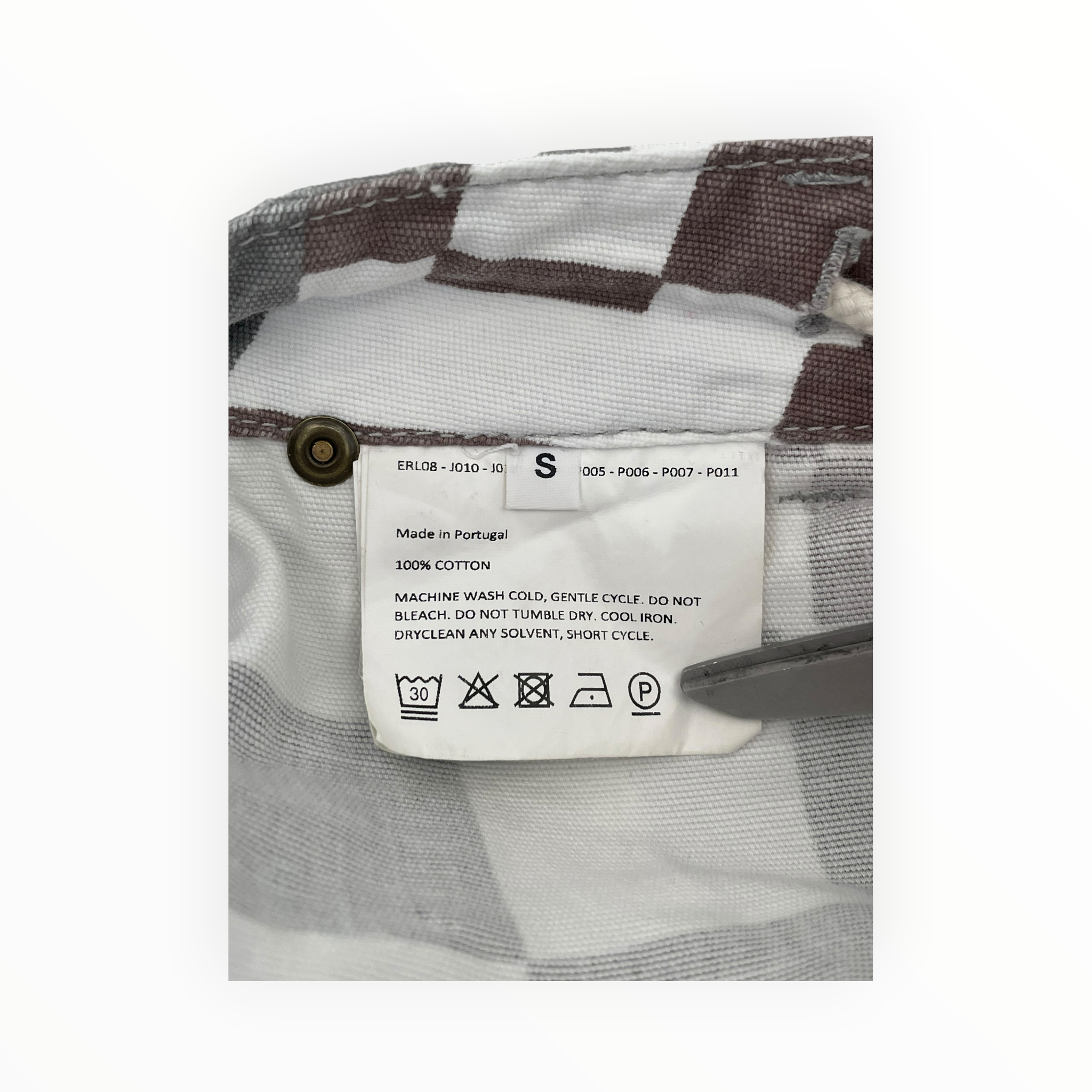 ERL/Pants/S/Cotton/GRY/All Over Print/checker view 4