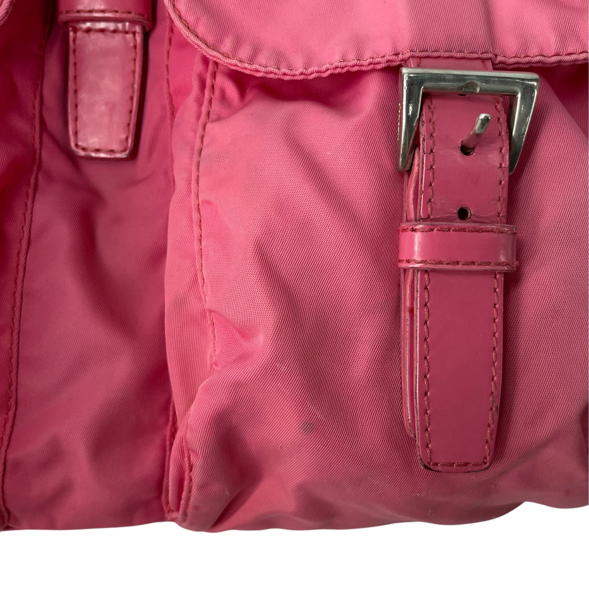 PRADA/Backpack/Polyester/PNK/PRADA VELA DOUBLE POCKET BP view 4