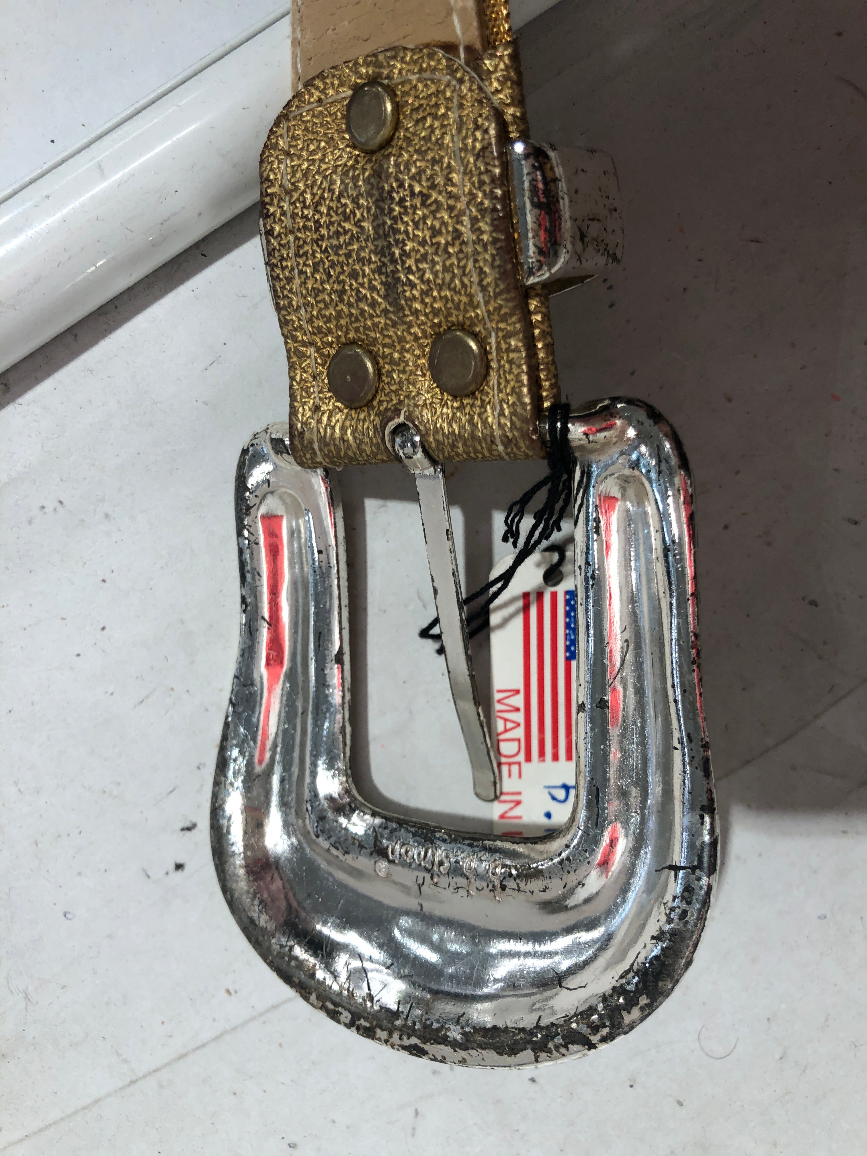 b.b.simon/Belt/Paisley/GLD/western style CROSS view 5