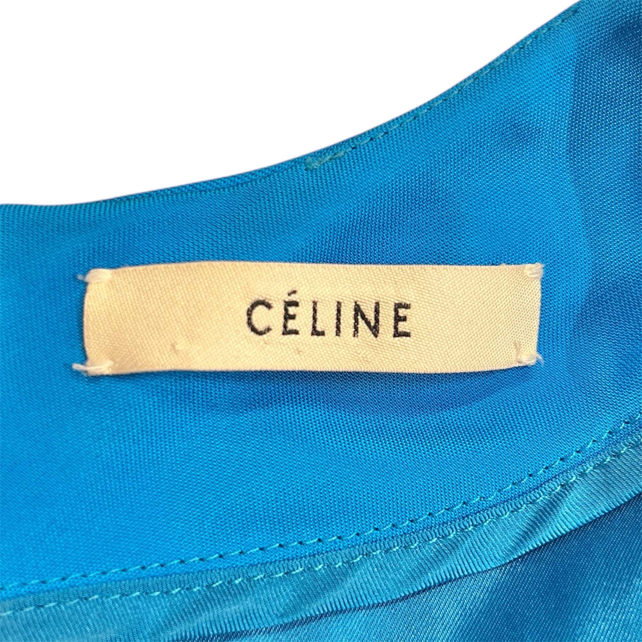 CELINE/3|4S Dress/42/BLU/Midi Length/ view 3