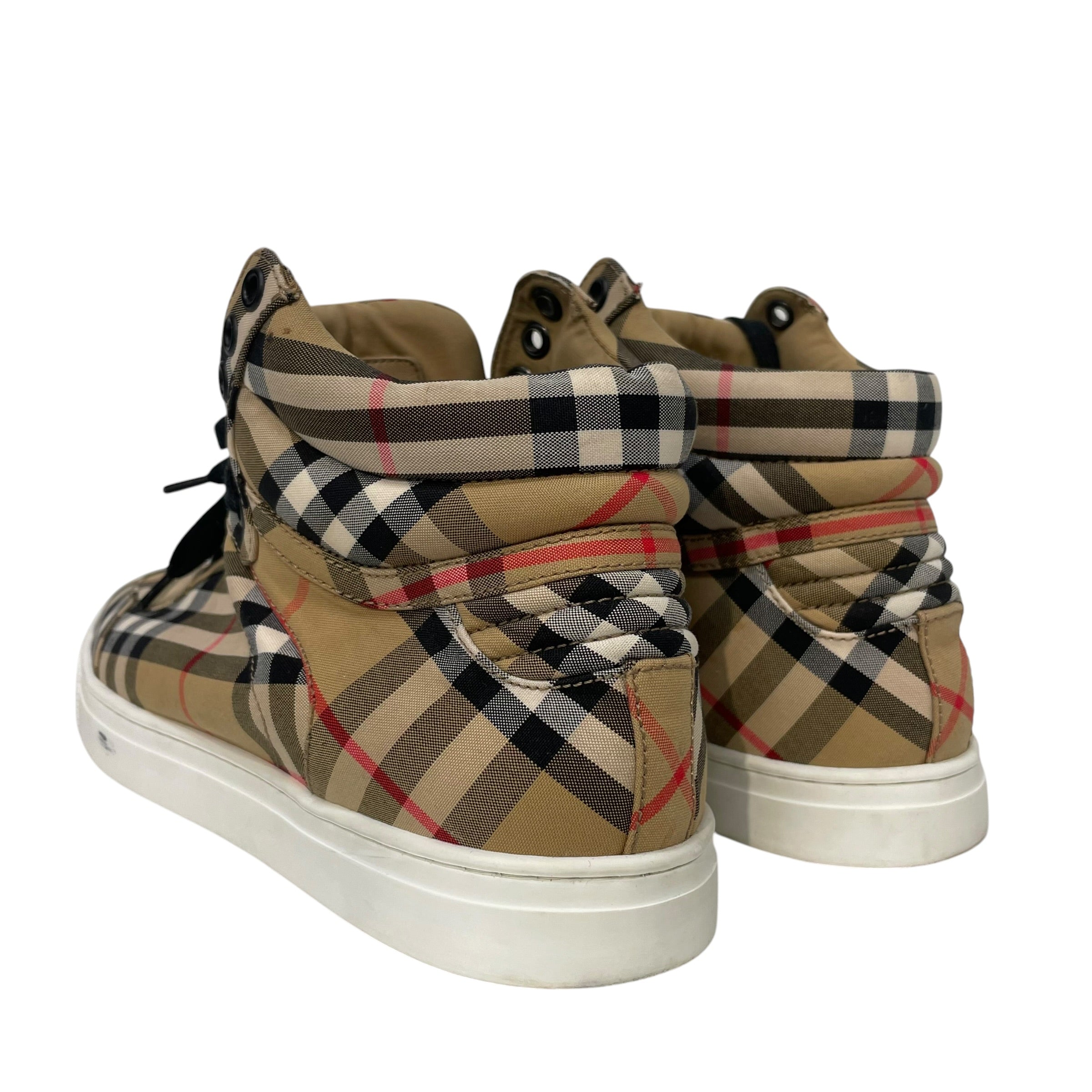 BURBERRY/Hi-Sneakers/EU 39/Glen Check/Cotton/BEG/vintage check view 2