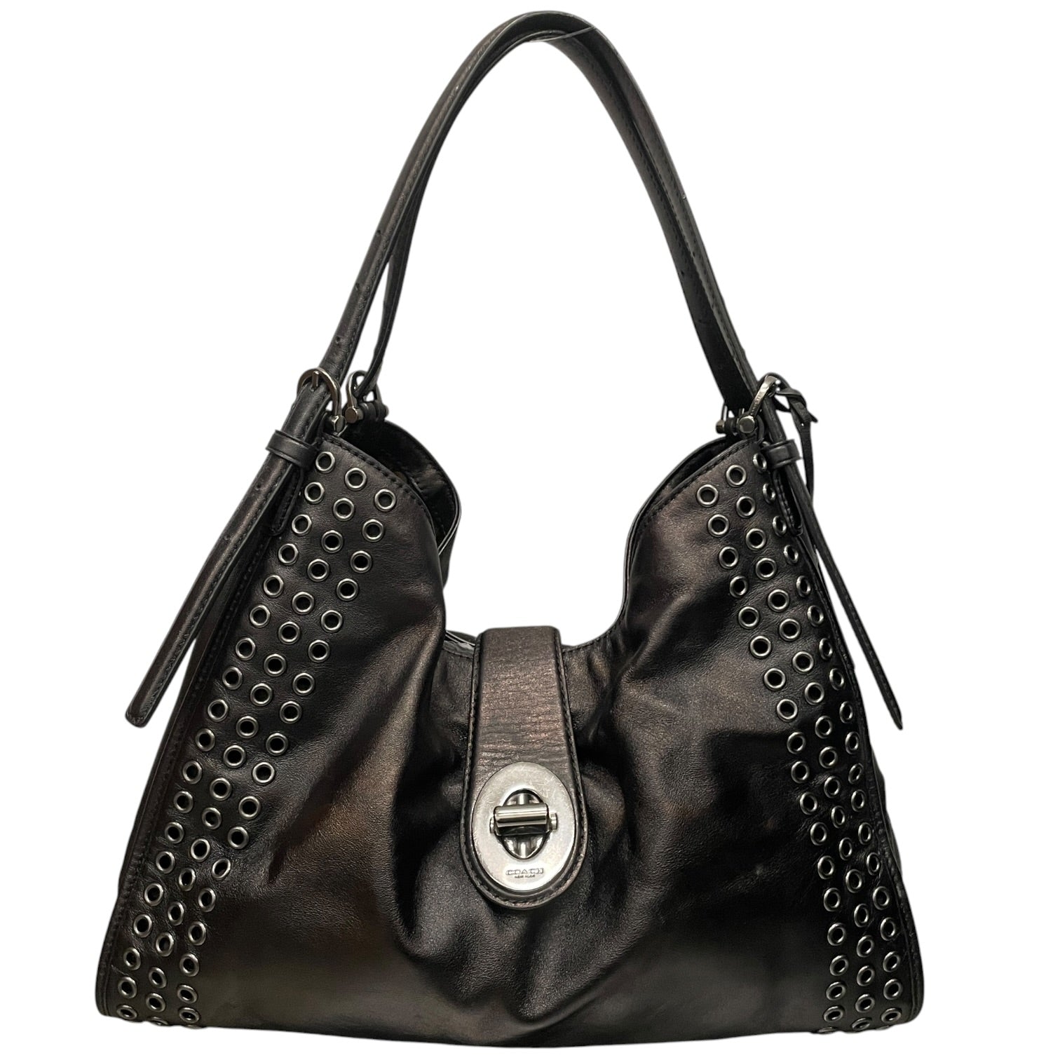 COACH/Bag/Leather/BLK/MADISON CARLYLE/GROMMETS view 1
