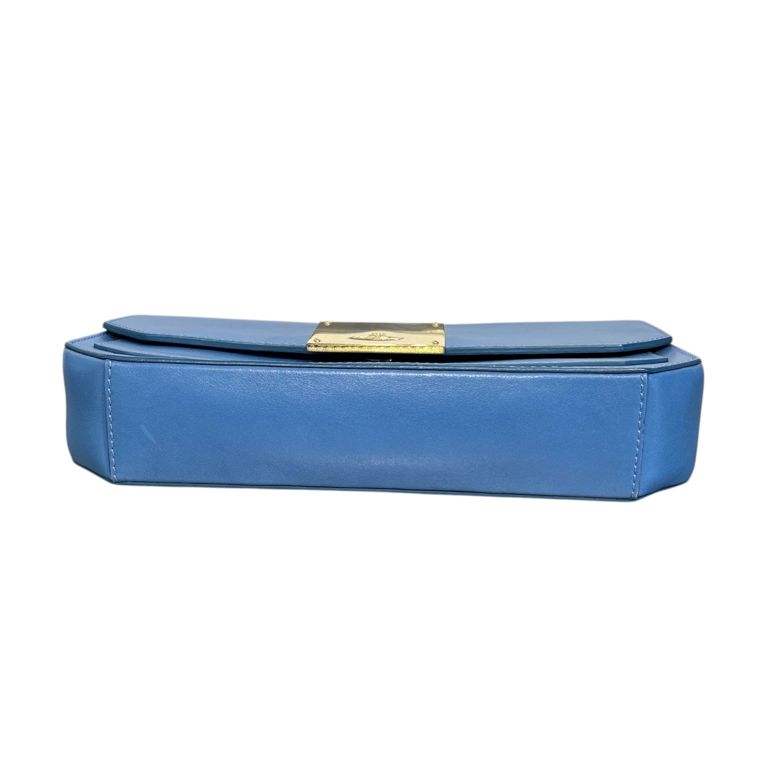 Vivienne Westwood/Hand Bag/Leather/BLU/blue hang bag gold hardware view 4