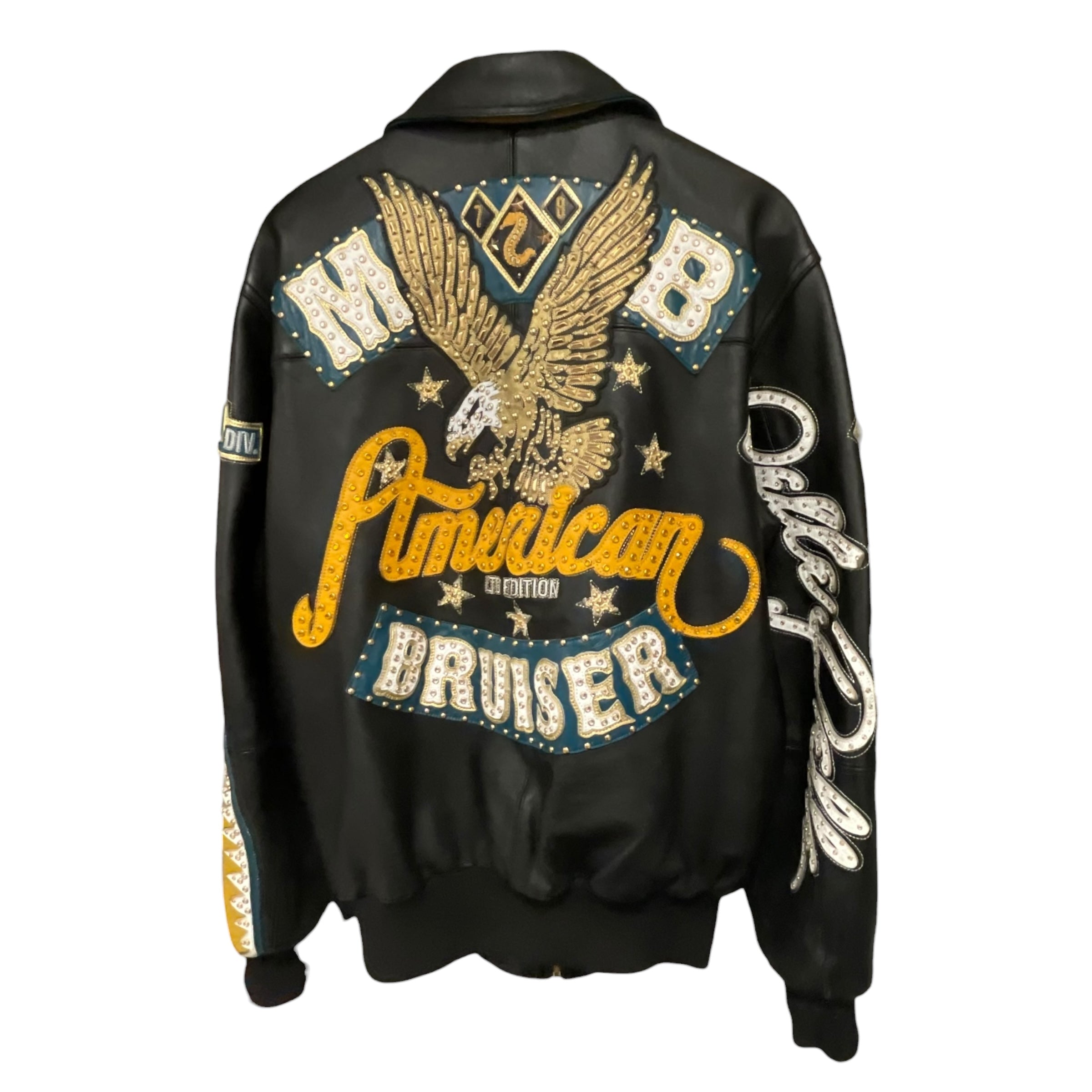 Pelle Pelle/Leather Jkt/L/Leather/BLK/All Over Print/BRUISER view 2