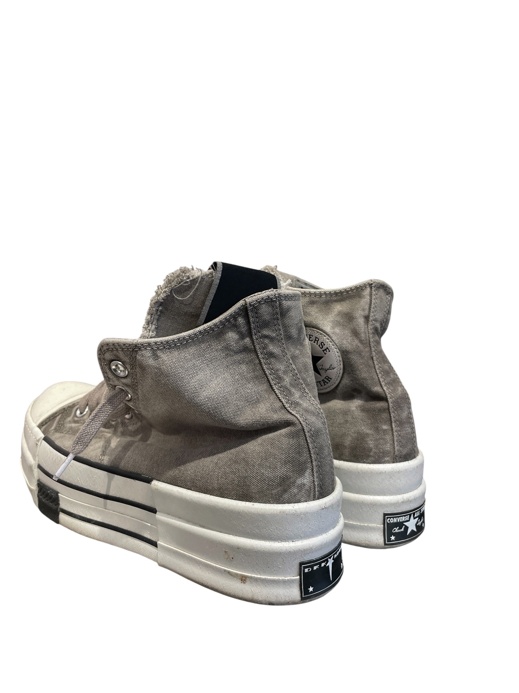 Rick Owens/CONVERSE/Hi-Sneakers/US 11/Cotton/GRY/DBLTDRKSTAR view 2