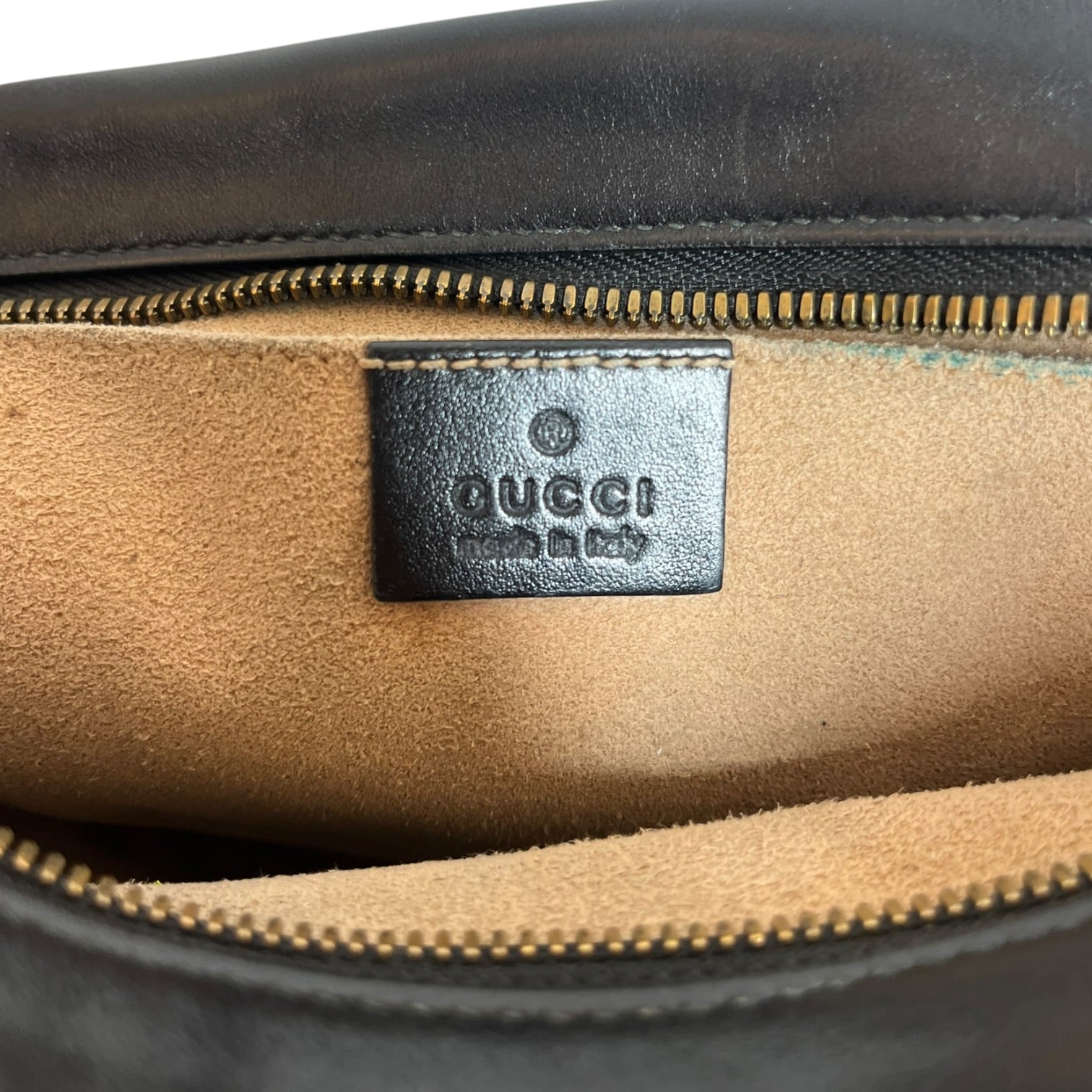 GUCCI/Cross Body Bag/Leather/BLK/Marmont Camera view 6