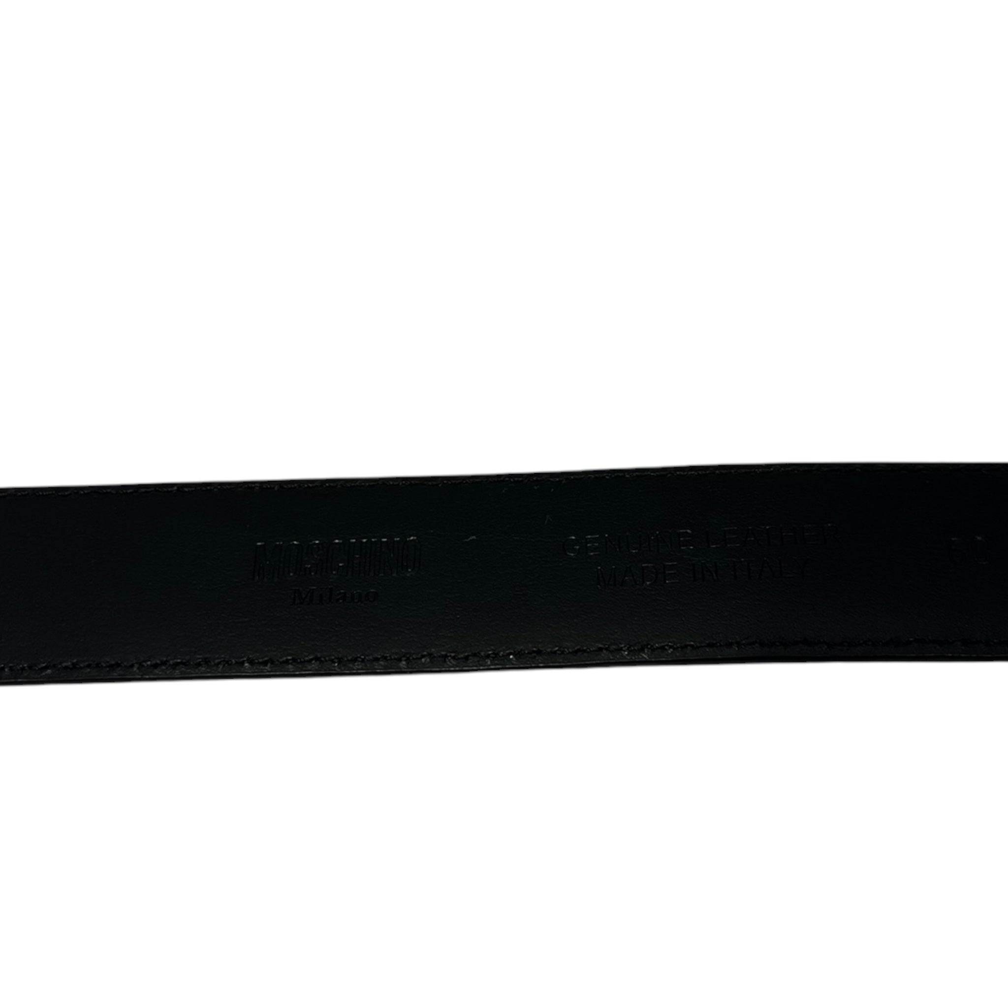 MOSCHINO/Belt/Leather/BLU/ view 3