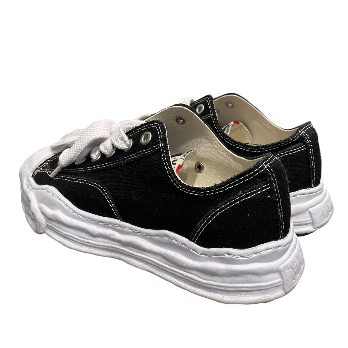 MIHARA YASUHIRO/Low-Sneakers/US 9/Cotton/BLK/Hank OG Sole Canvas Low view 2