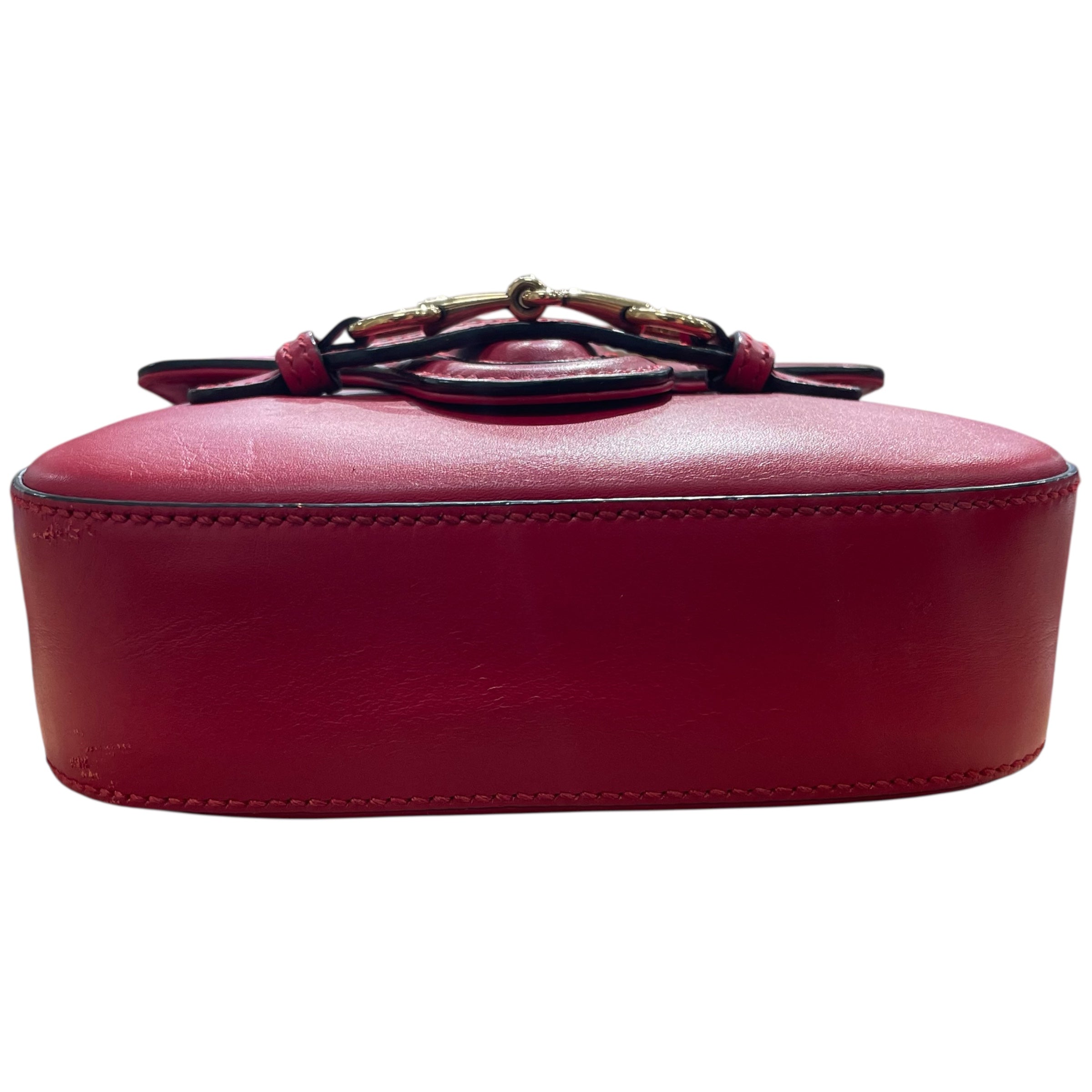 GUCCI/Cross Body Bag/M/Leather/RED/GUCCI LADY WEB HORSEBIT view 6