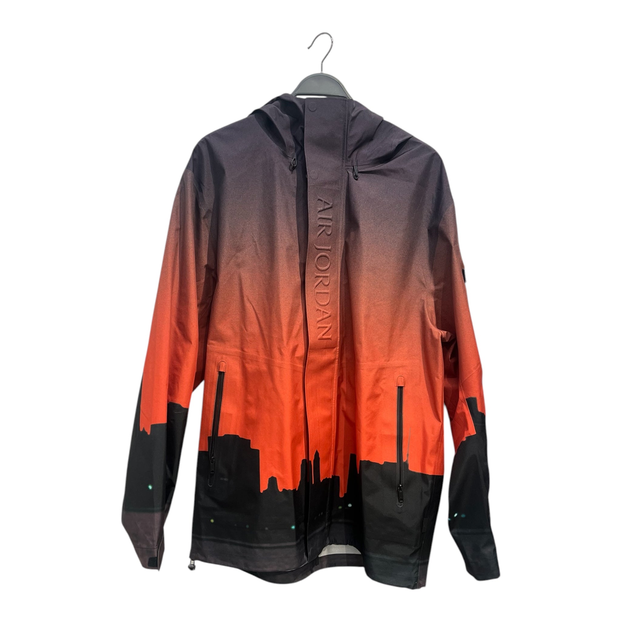 JORDAN BRAND/Track Jkt/L/All Over Print/Polyester/ORN/JORDAN BACK HIT view 1